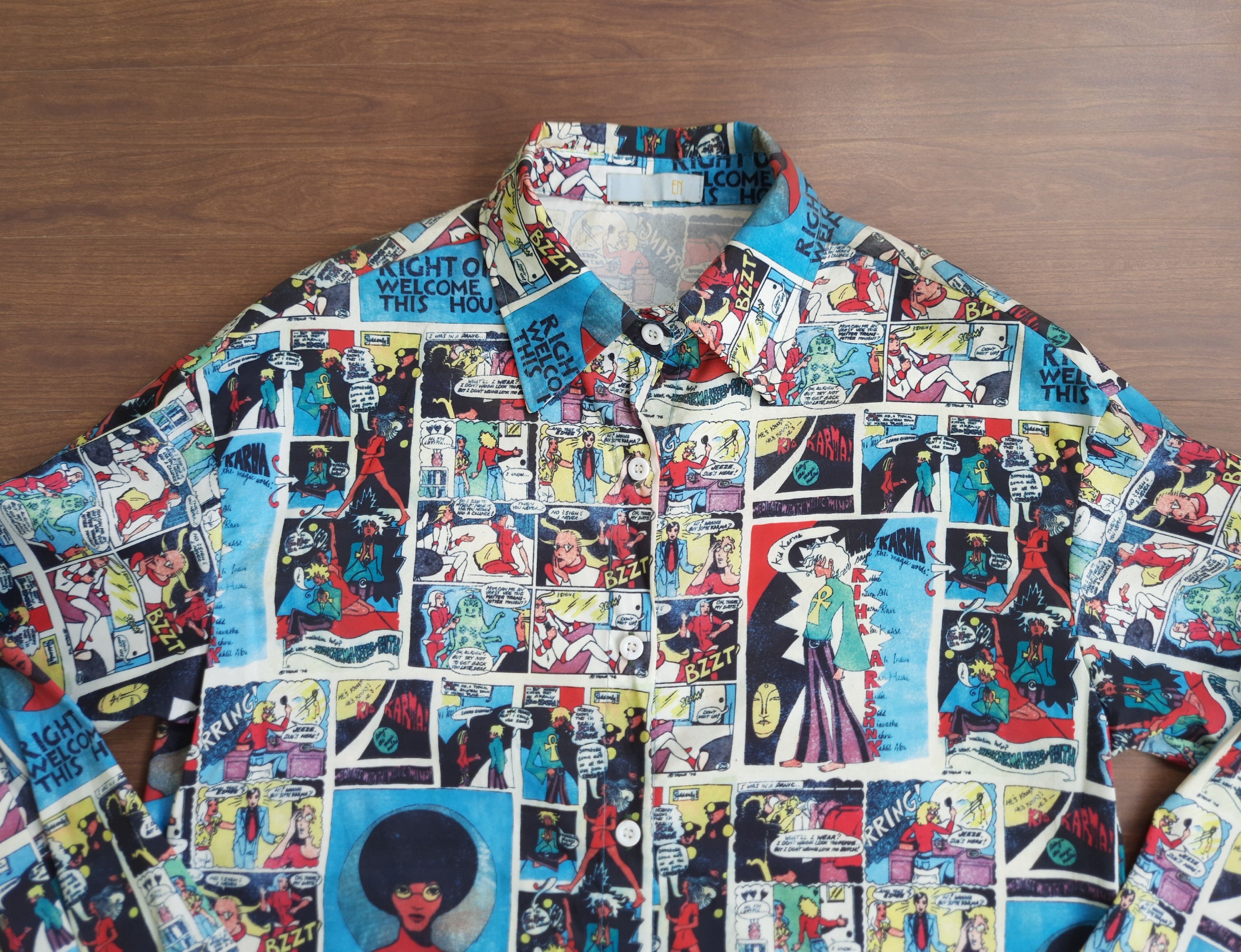 Japanese Brand EN Anime Japan All Over Print Y2K Shirts Size US S / EU 44-46 / 1 - 3 Thumbnail