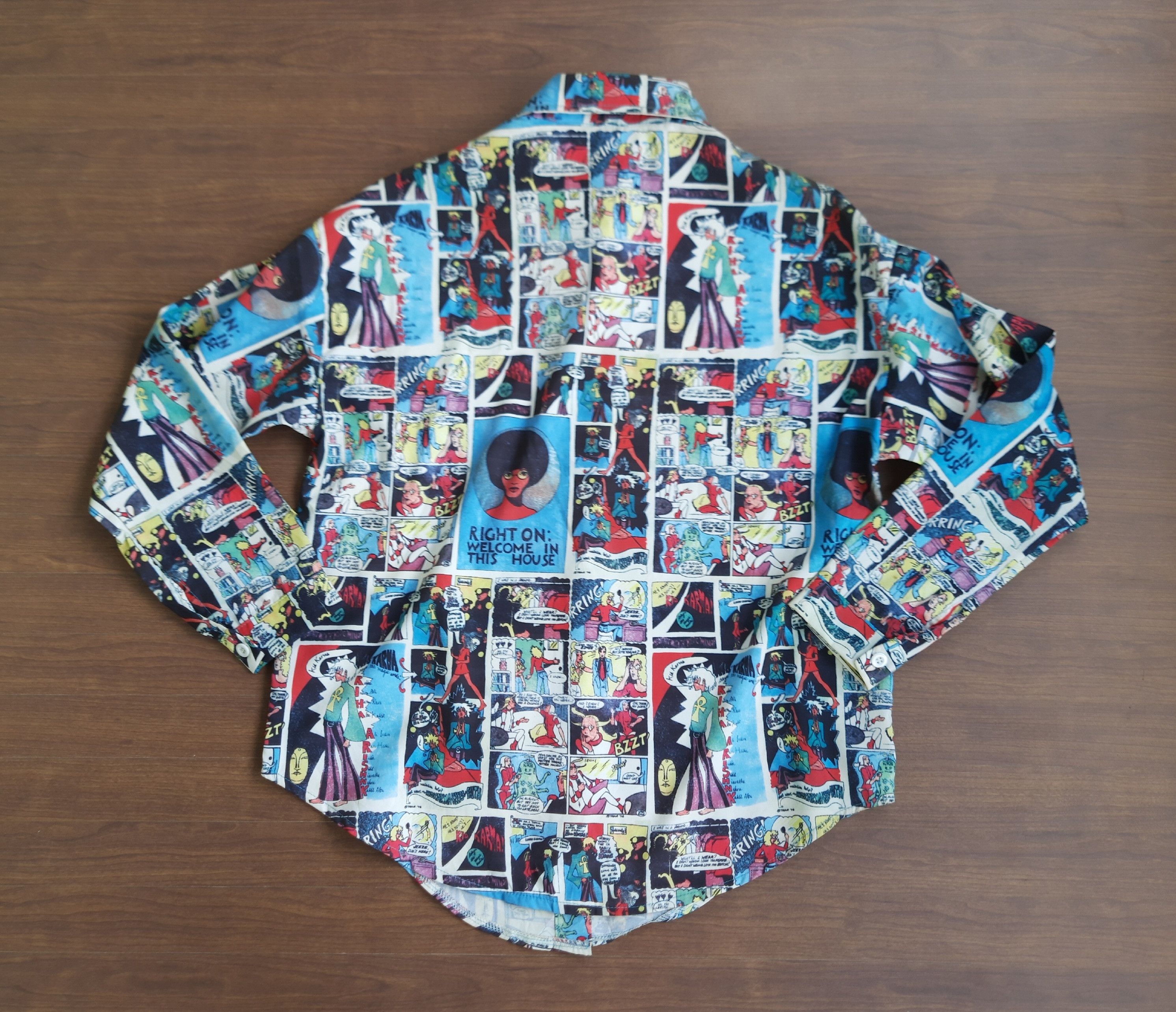 Japanese Brand EN Anime Japan All Over Print Y2K Shirts Size US S / EU 44-46 / 1 - 2 Thumbnail
