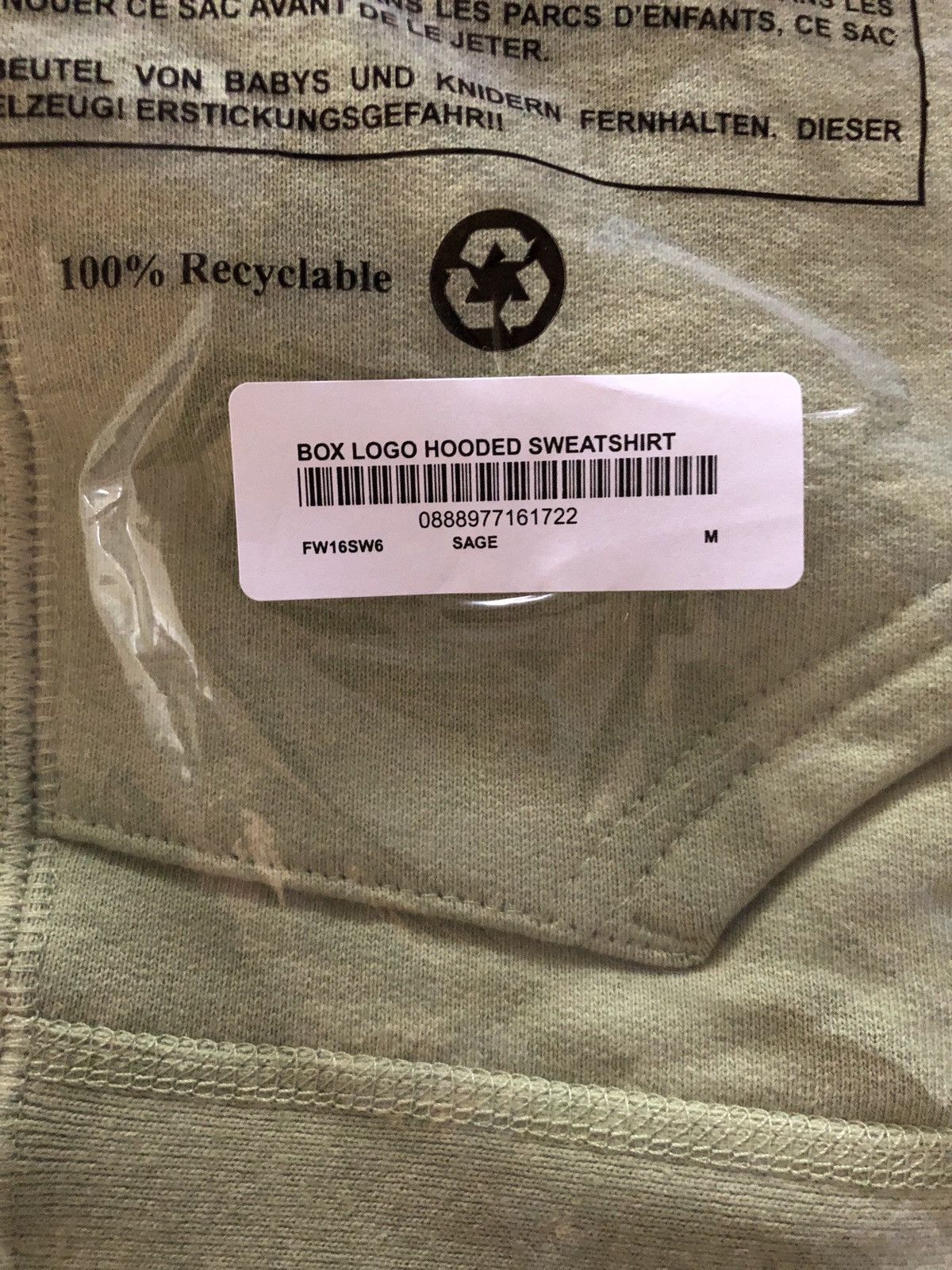 Supreme New Sage Green Bogo box logo Hoodie M Size US M / EU 48-50 / 2 - 7 Thumbnail