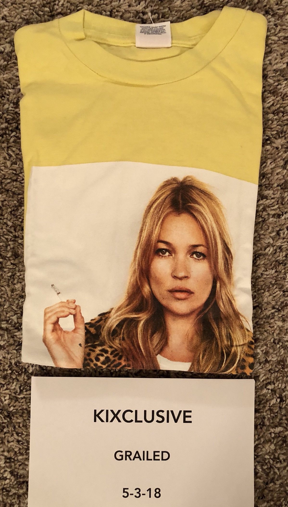 Supreme Kate Moss Yellow Tee Size US L / EU 52-54 / 3 - 2 Thumbnail
