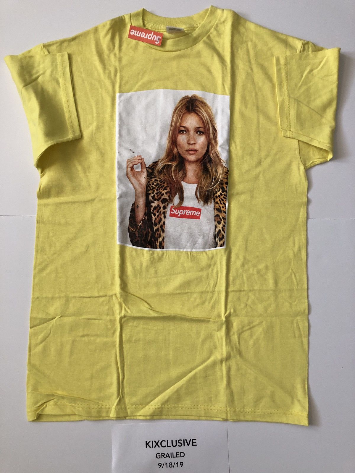 Supreme Kate Moss Yellow Tee Size US L / EU 52-54 / 3 - 1 Thumbnail