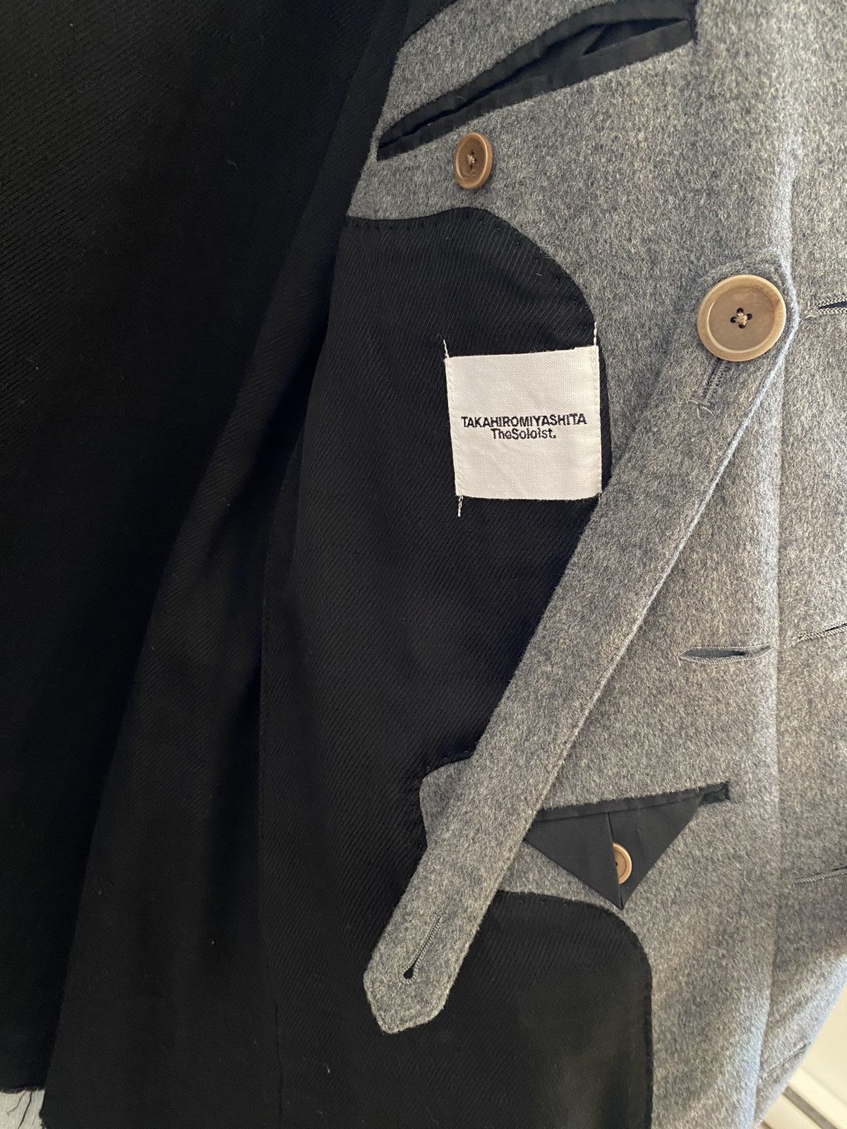 Takahiromiyashita The Soloist. Wool Bondage Strap Coat Size US M / EU 48-50 / 2 - 7 Thumbnail