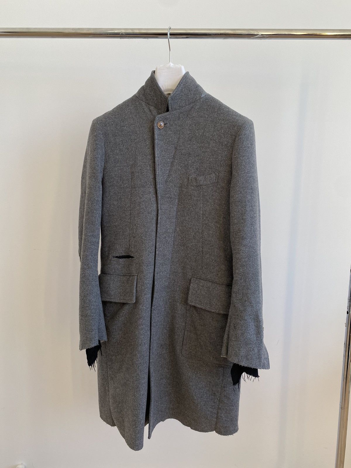 Takahiromiyashita The Soloist. Wool Bondage Strap Coat Size US M / EU 48-50 / 2 - 5 Thumbnail
