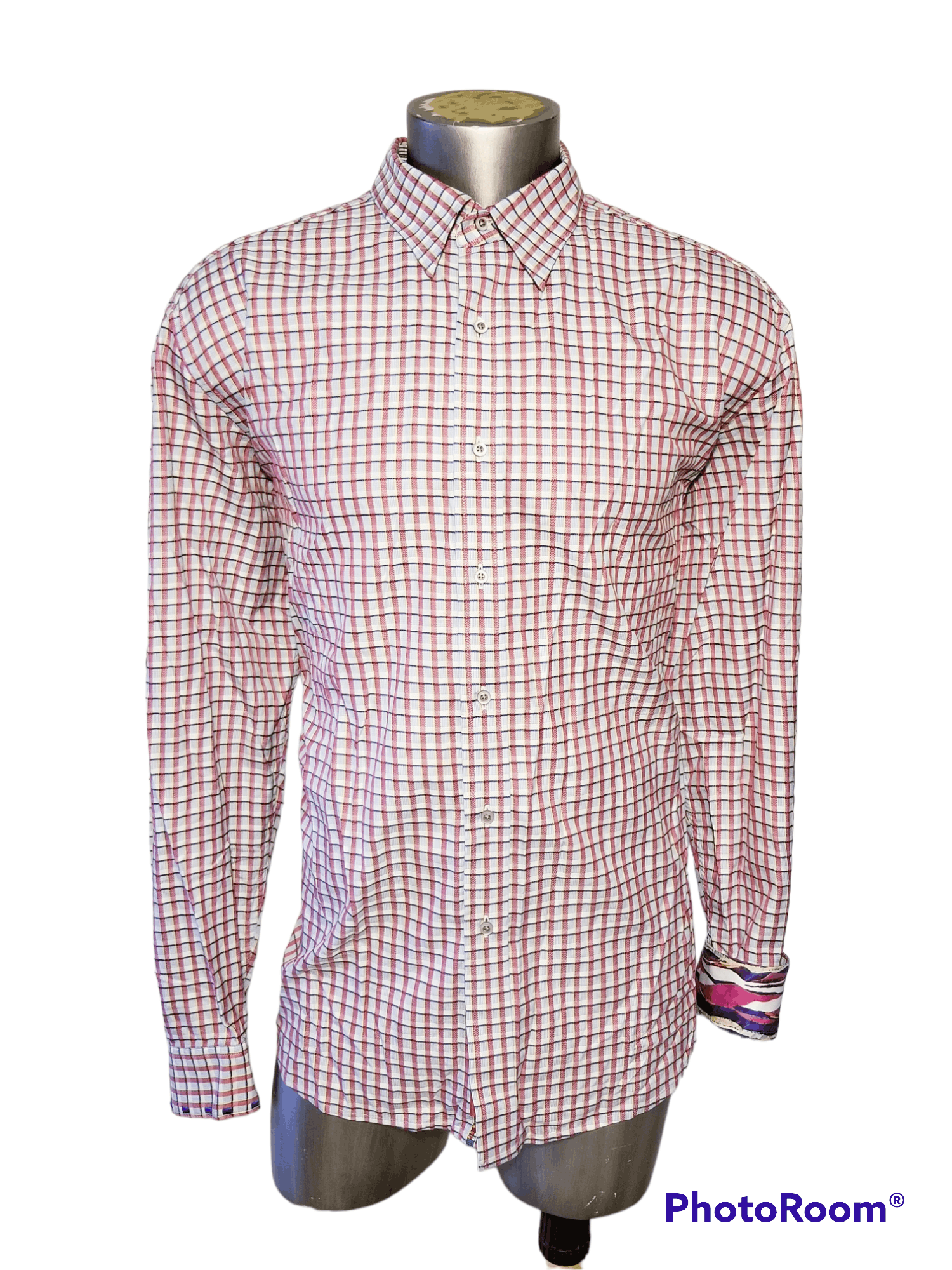 long sleeves plaid designer