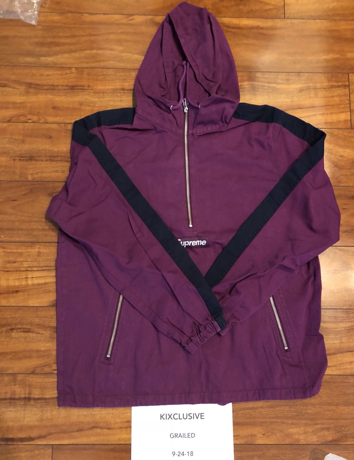 Supreme Twill Anorak Pullover Magenta Size US L / EU 52-54 / 3 - 1 Thumbnail