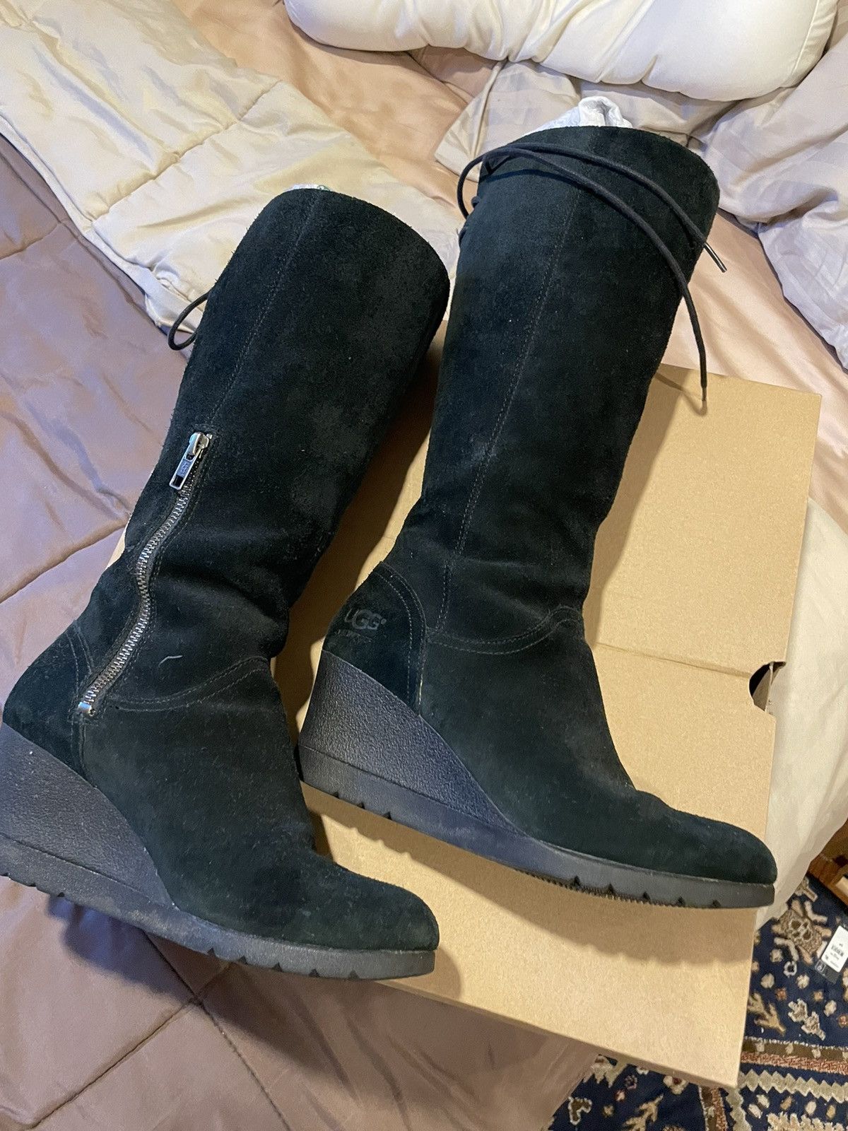 Ugg UGG Tall Boots with half zipper Grailed