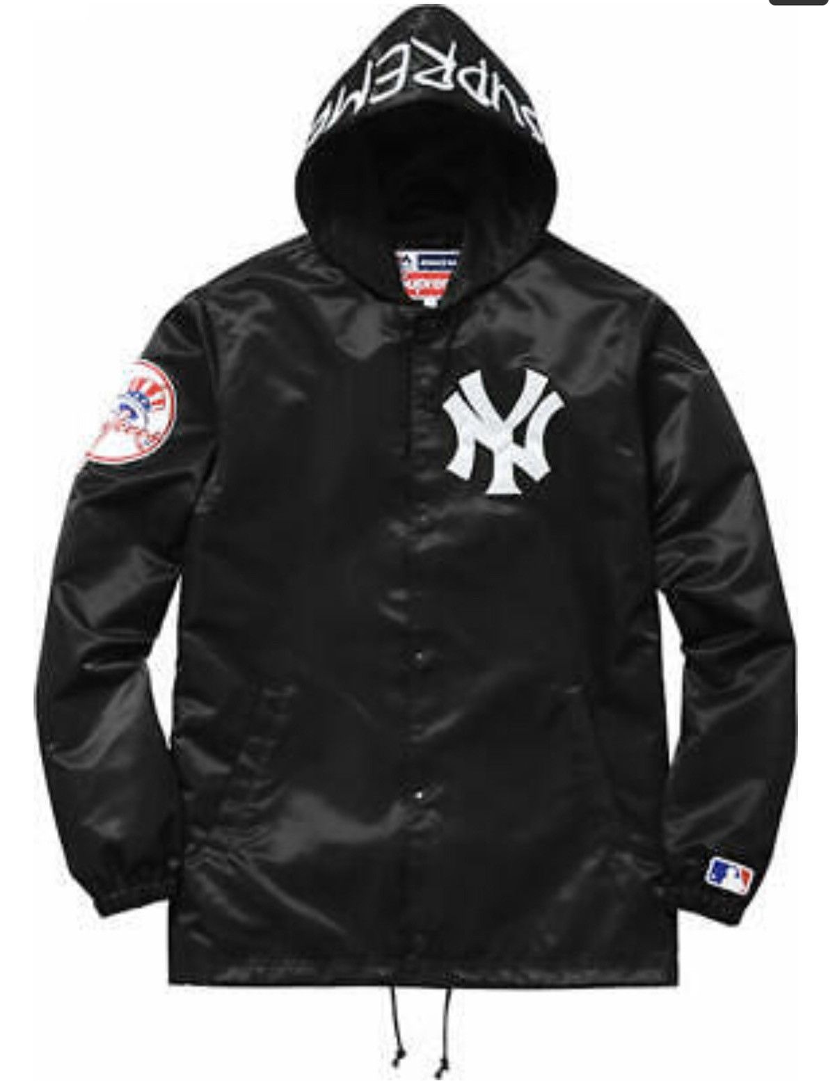Supreme Supreme Yankees Coaches Jacket Black M NEW Size US M / EU 48-50 / 2 - 1 Thumbnail
