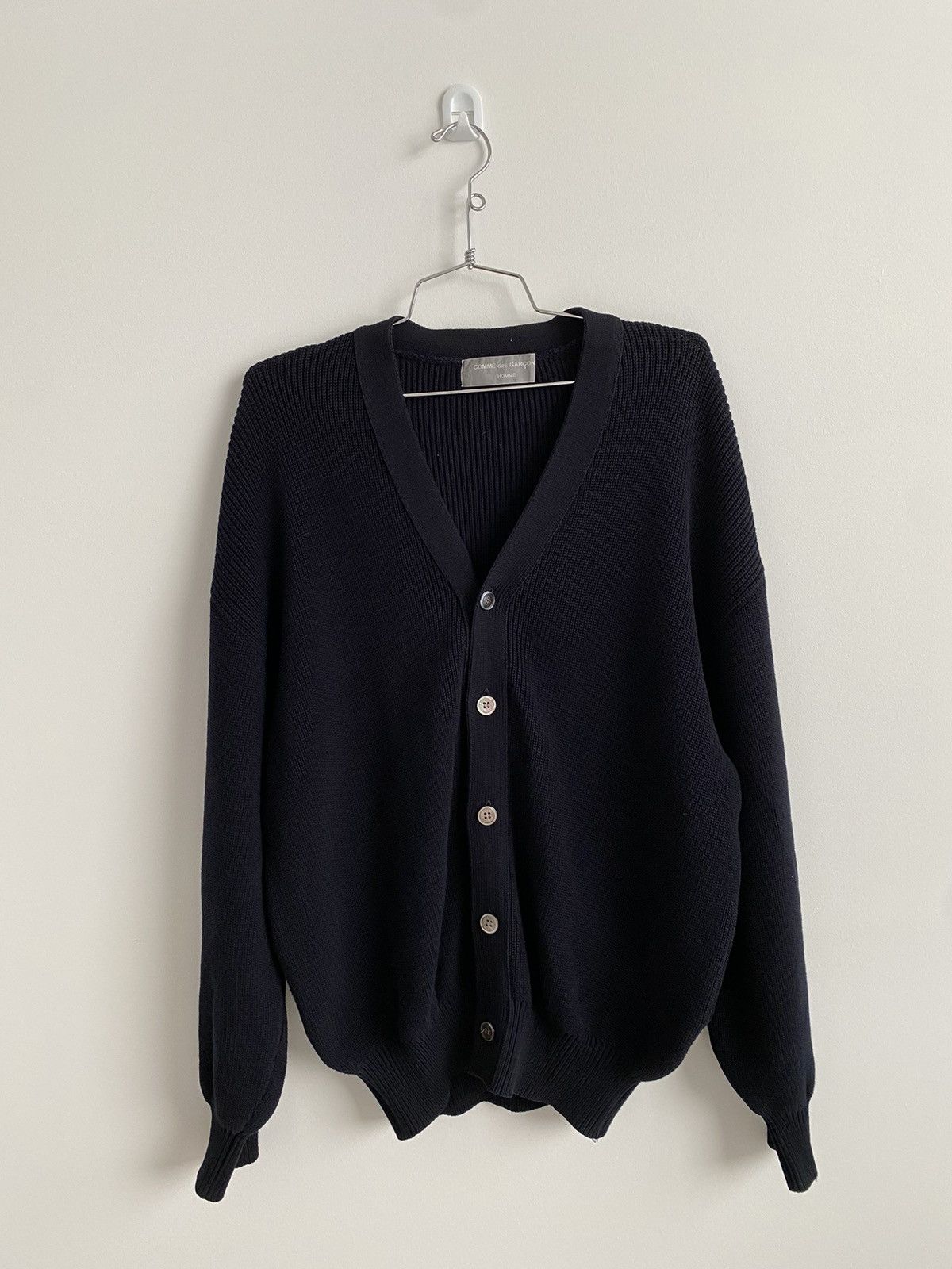 Comme des Garcons Homme Back Logo Cardigan Size US L / EU 52-54 / 3 - 2 Thumbnail