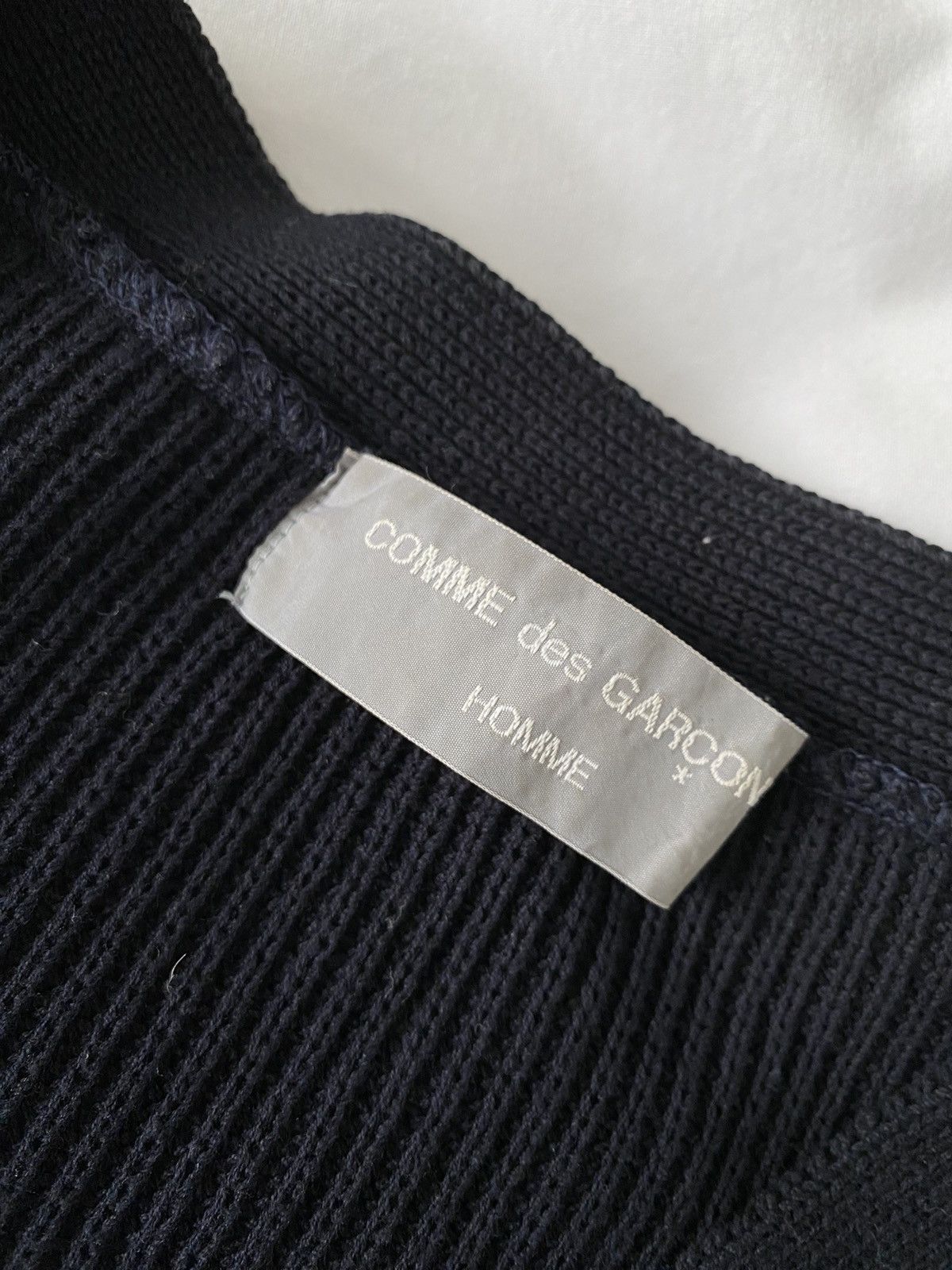 Comme des Garcons Homme Back Logo Cardigan Size US L / EU 52-54 / 3 - 4 Thumbnail