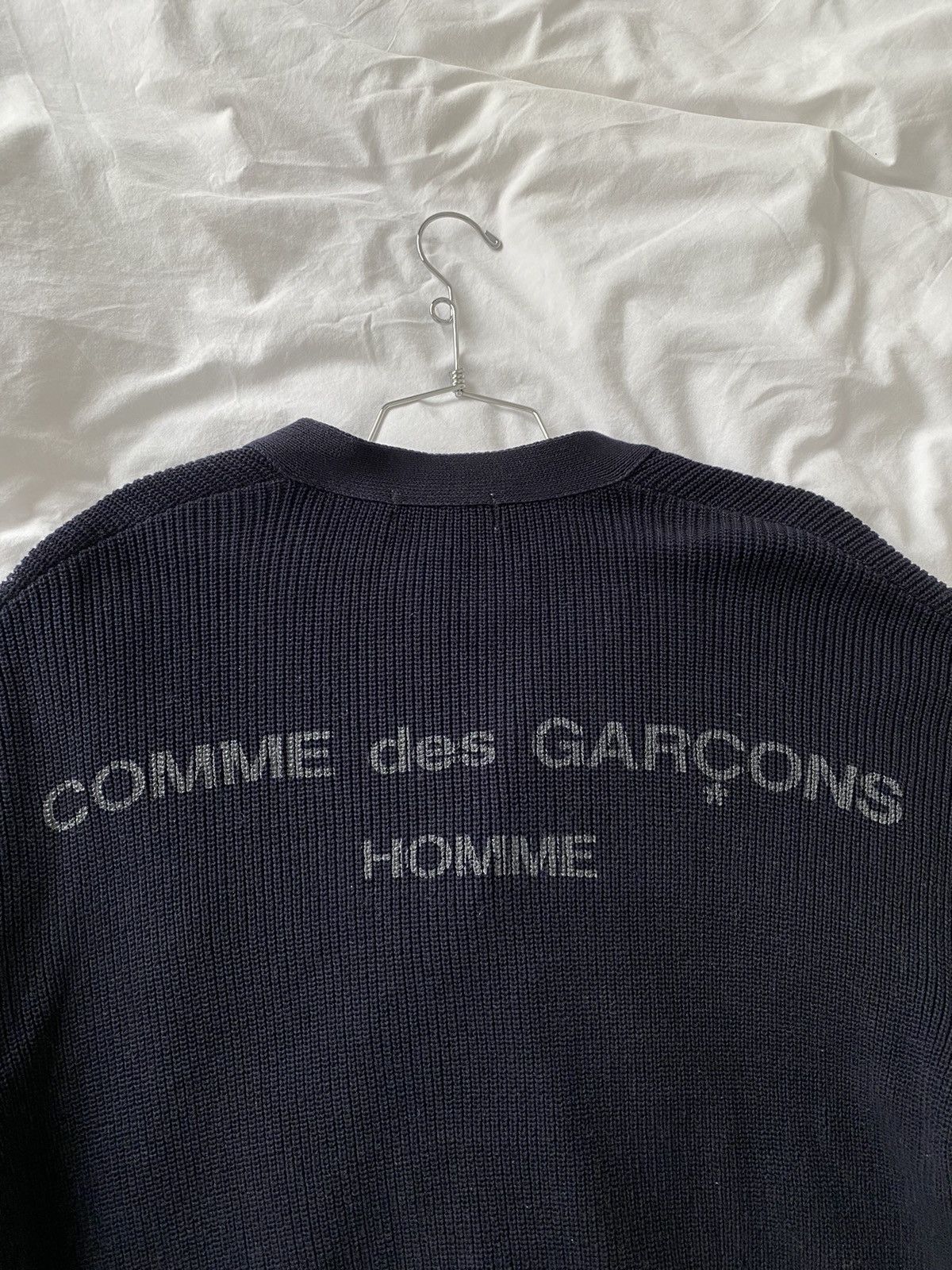 Comme des Garcons Homme Back Logo Cardigan Size US L / EU 52-54 / 3 - 3 Thumbnail