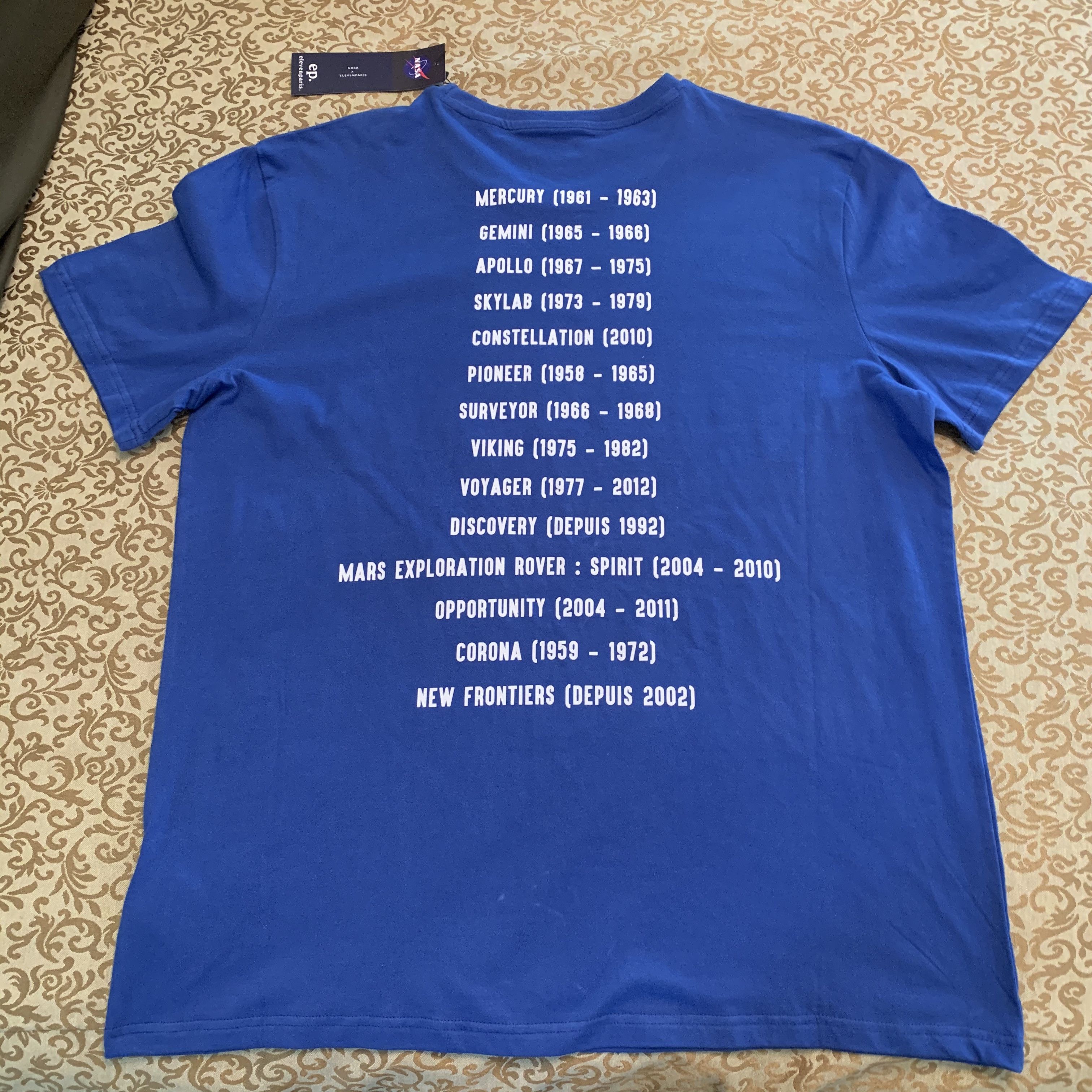 Eleven Paris × NASA Deadstock NASA x Eleven Paris Space Missions Tee Size US XXL / EU 58 / 5 - 4 Thumbnail