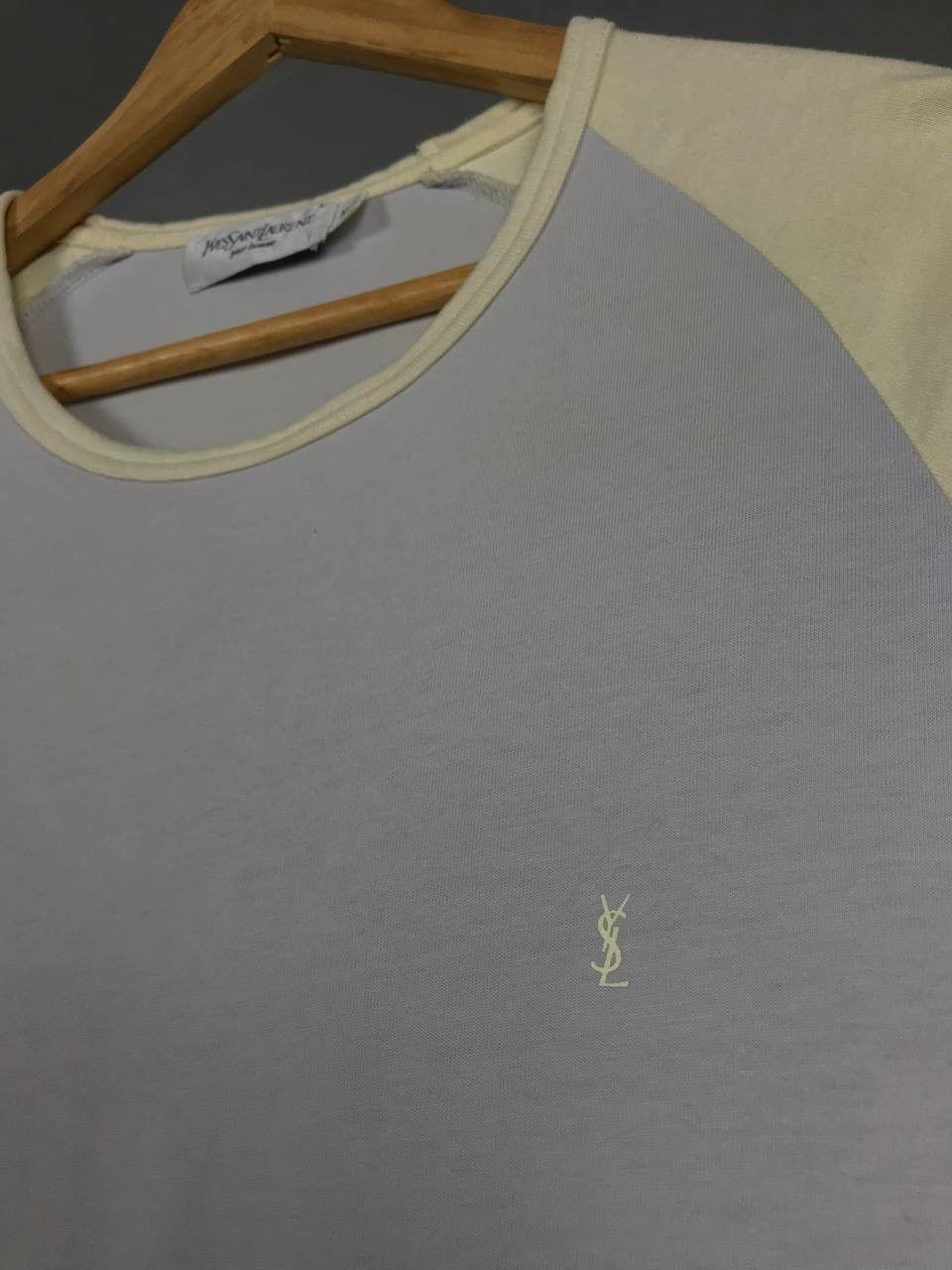 Vintage × Yves Saint Laurent YSL Yves Saint Laurent Raglan Tee vintage luxury sz L Size US XL / EU 56 / 4 - 3 Thumbnail