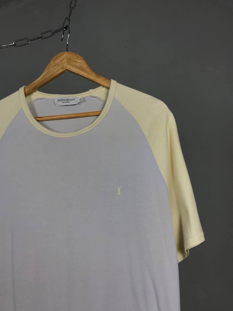 Vintage × Yves Saint Laurent YSL Yves Saint Laurent Raglan Tee vintage luxury sz L Size US XL / EU 56 / 4 - 2 Thumbnail