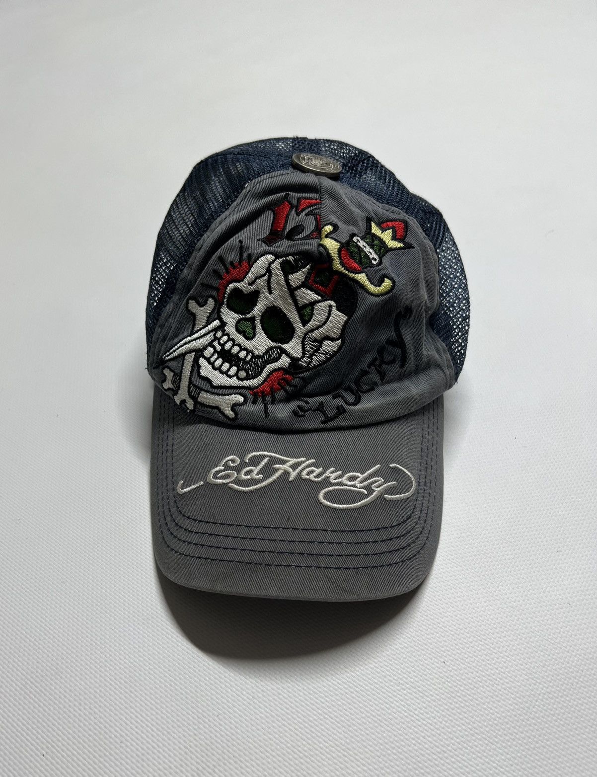 Ed Hardy Vintage Y2K Ed Hardy Skull ☠️ Cap 00’s Size ONE SIZE - 1 Thumbnail