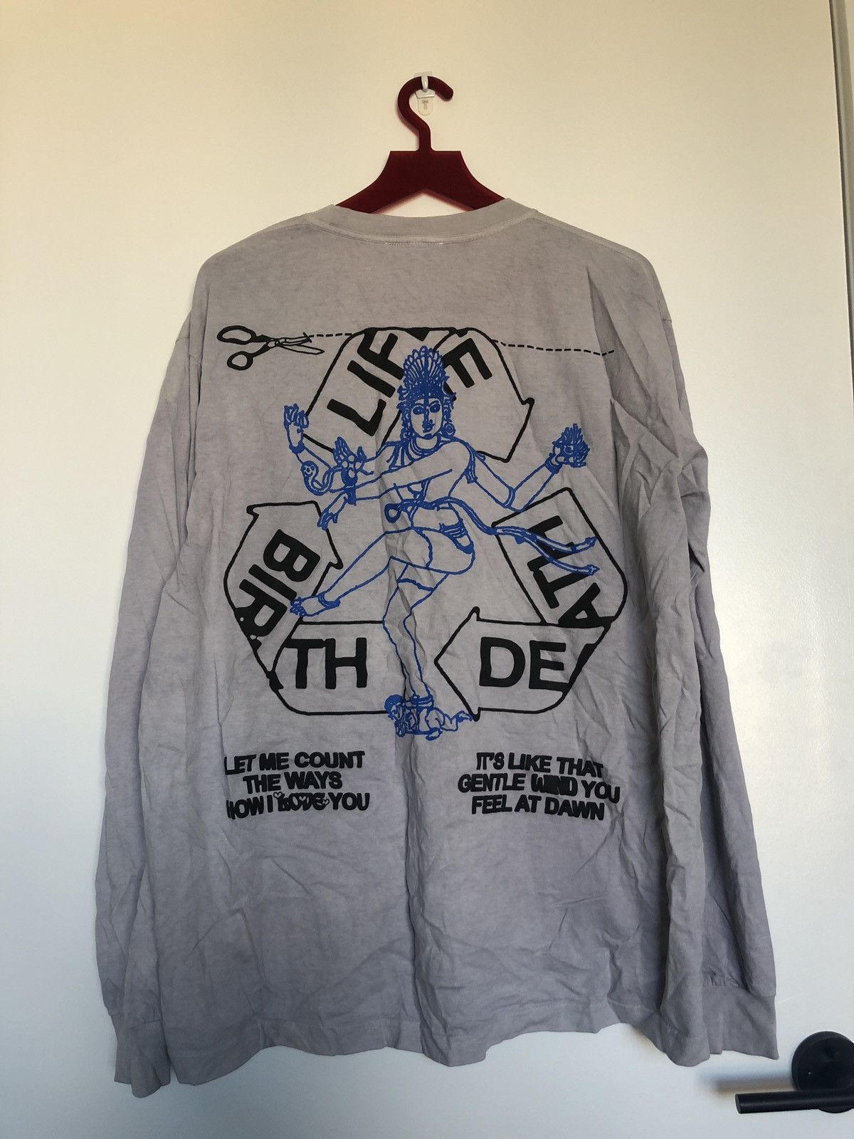 Online Ceramics Denim Tears x Online Ceramics "Ceramic Tears" ls tee Size US L / EU 52-54 / 3 - 1 Thumbnail