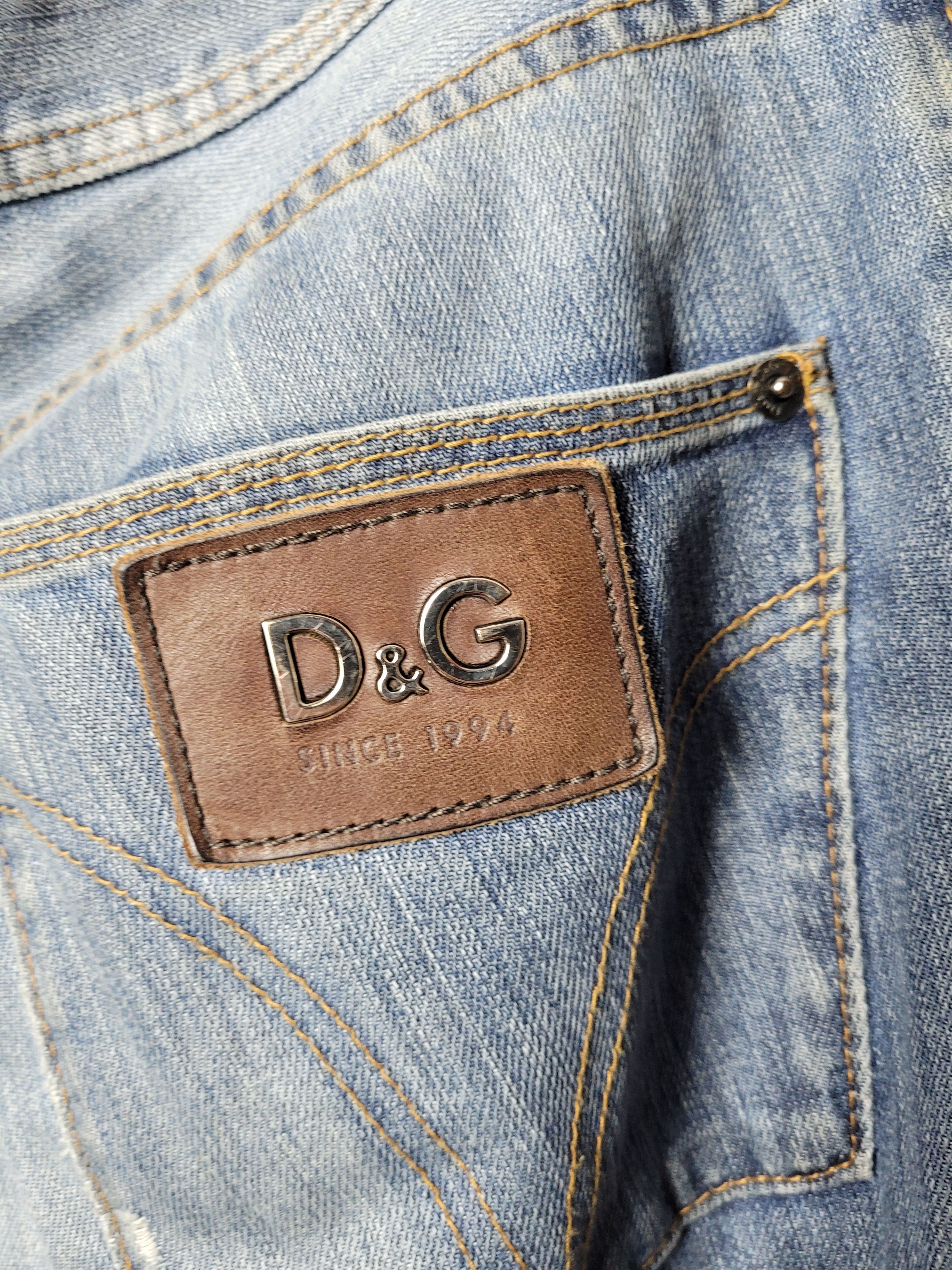 Dolce & Gabbana Dolce&Gabbana Vintage Denim Distressed Pants Size US 34 / EU 50 - 6 Thumbnail