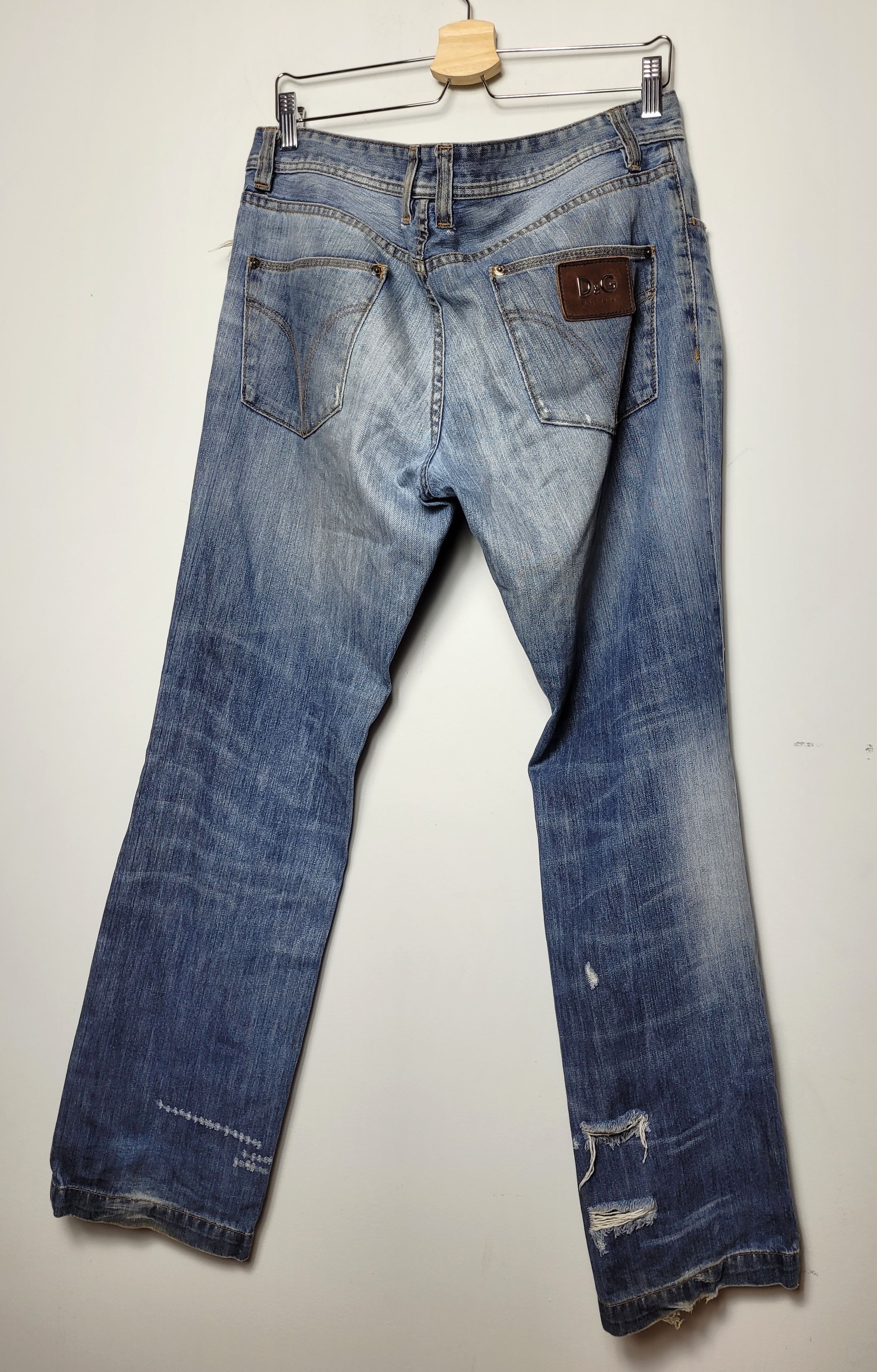 Dolce & Gabbana Dolce&Gabbana Vintage Denim Distressed Pants Size US 34 / EU 50 - 7 Thumbnail