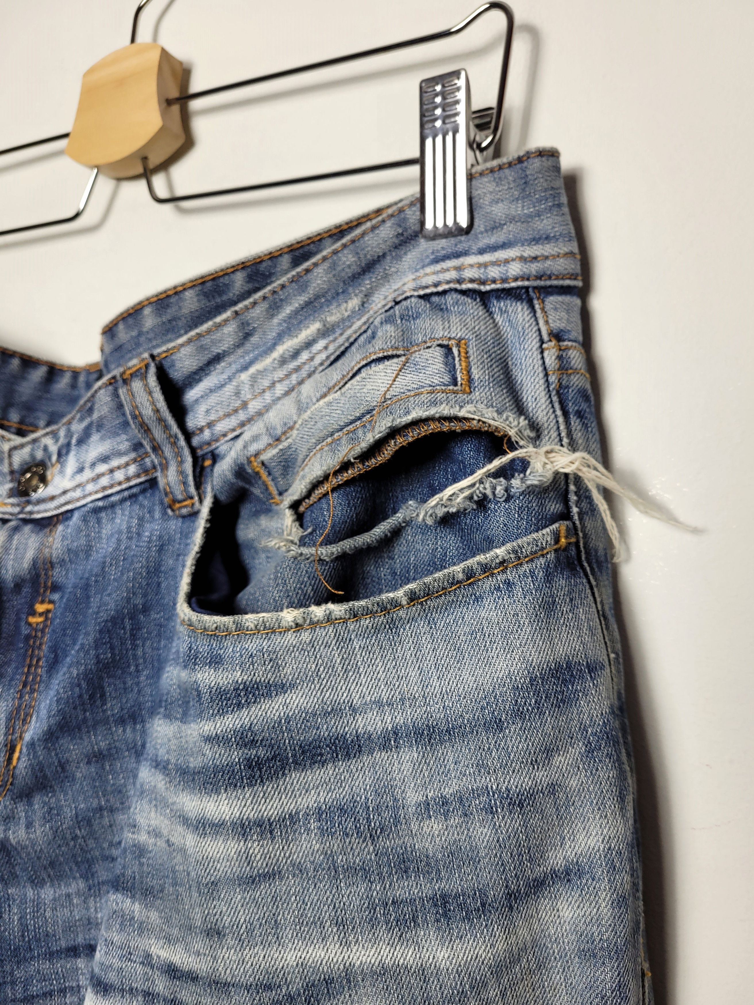 Dolce & Gabbana Dolce&Gabbana Vintage Denim Distressed Pants Size US 34 / EU 50 - 3 Thumbnail