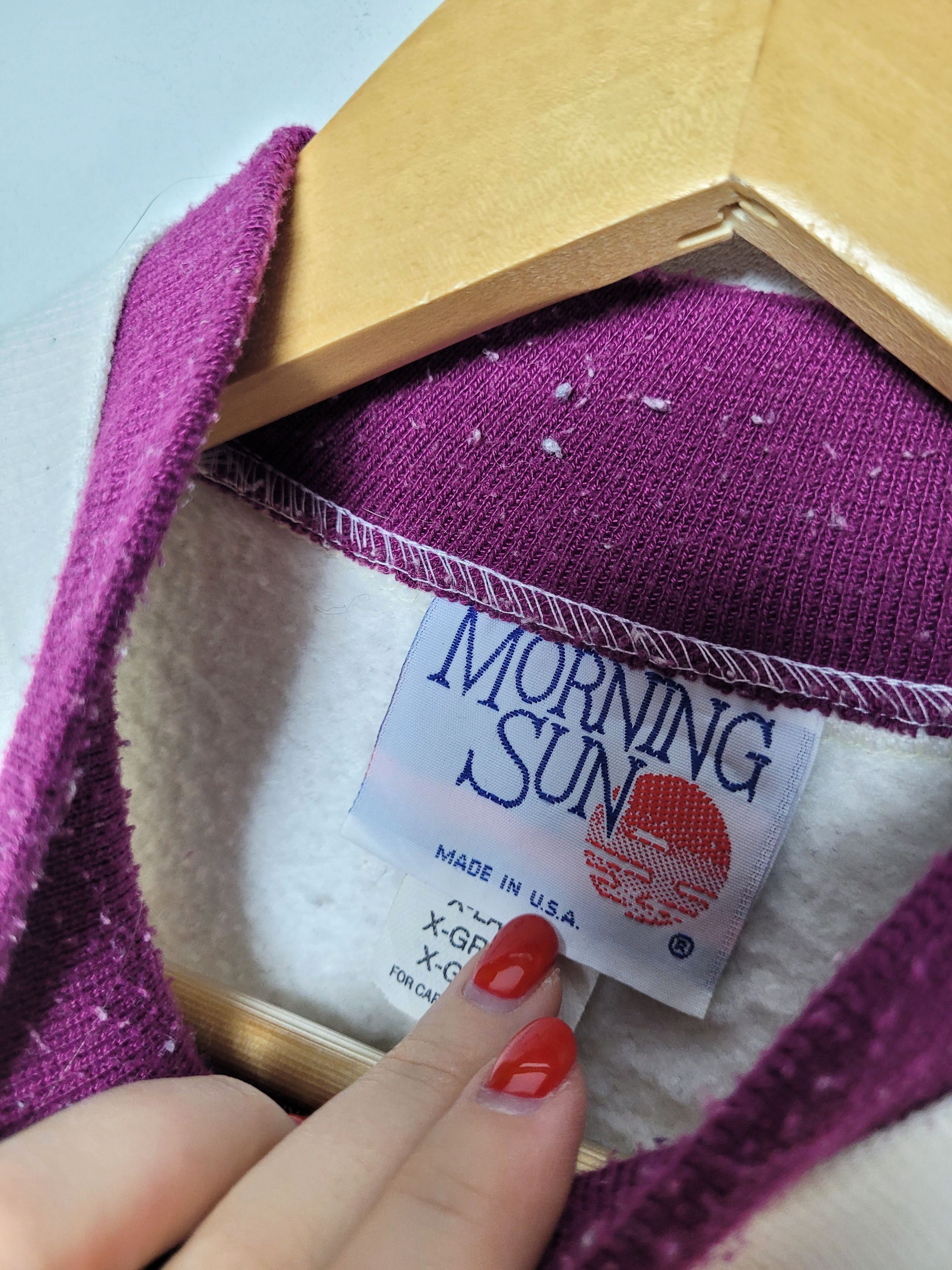 Japanese Brand × Vintage vintage Morning Sun Made in USA sweatshirt Size US XL / EU 56 / 4 - 6 Thumbnail