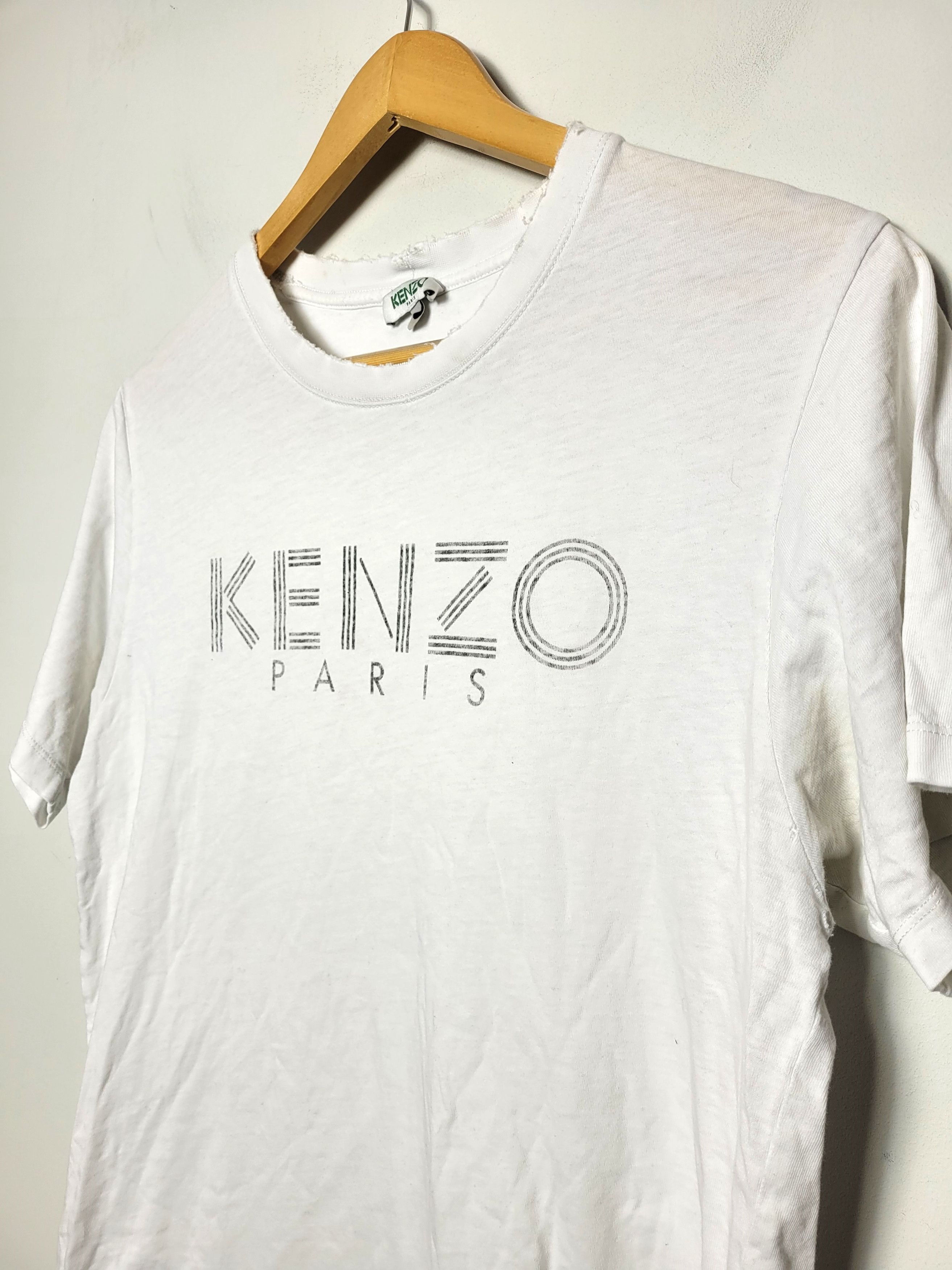 Kenzo × Vintage Kenzo distressed t-shirt Size US S / EU 44-46 / 1 - 4 Thumbnail