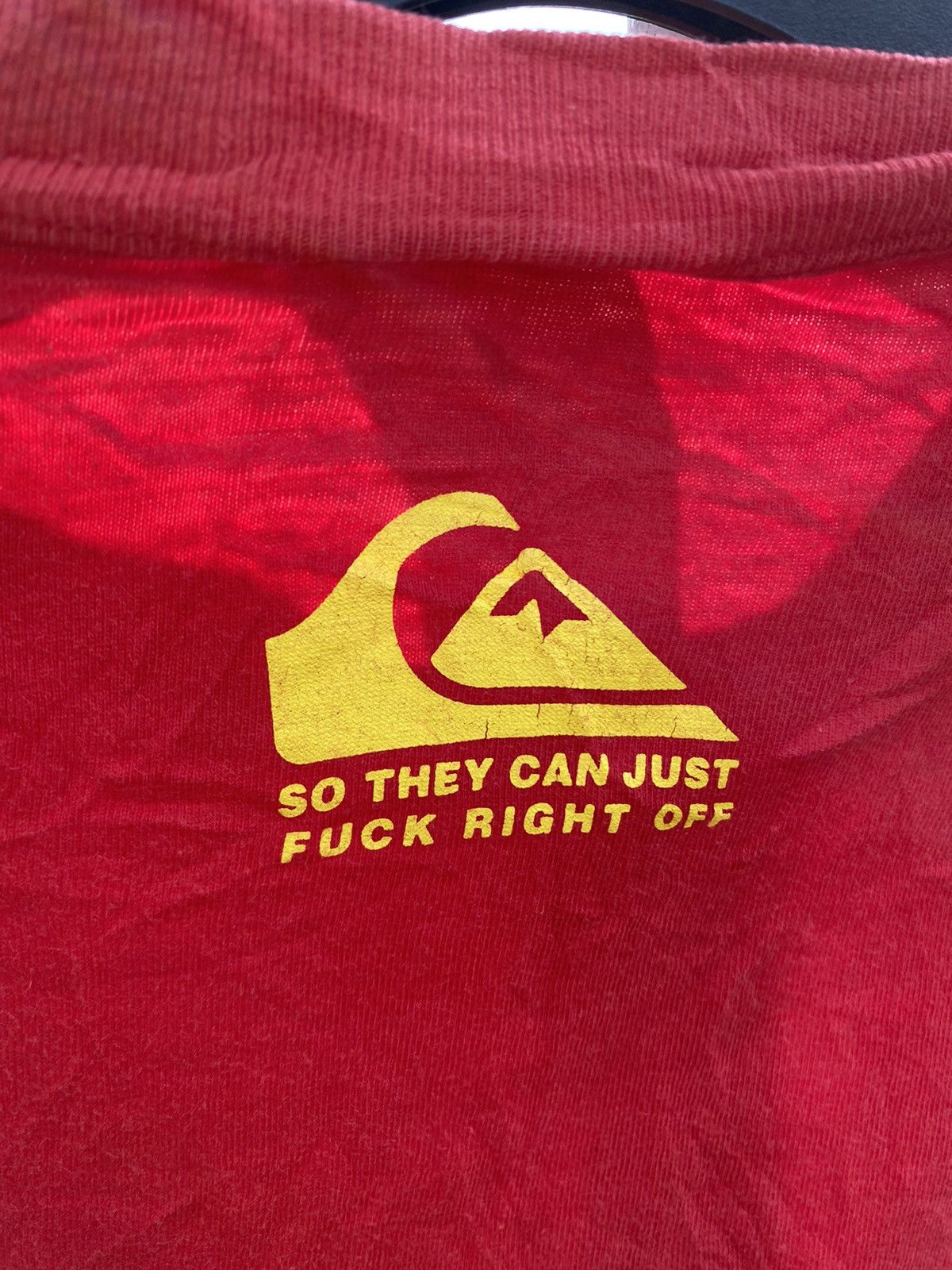 Quiksilver × Vintage SO THEY CAN JUST FUCK RIGHT OFF Size US L / EU 52-54 / 3 - 6 Thumbnail