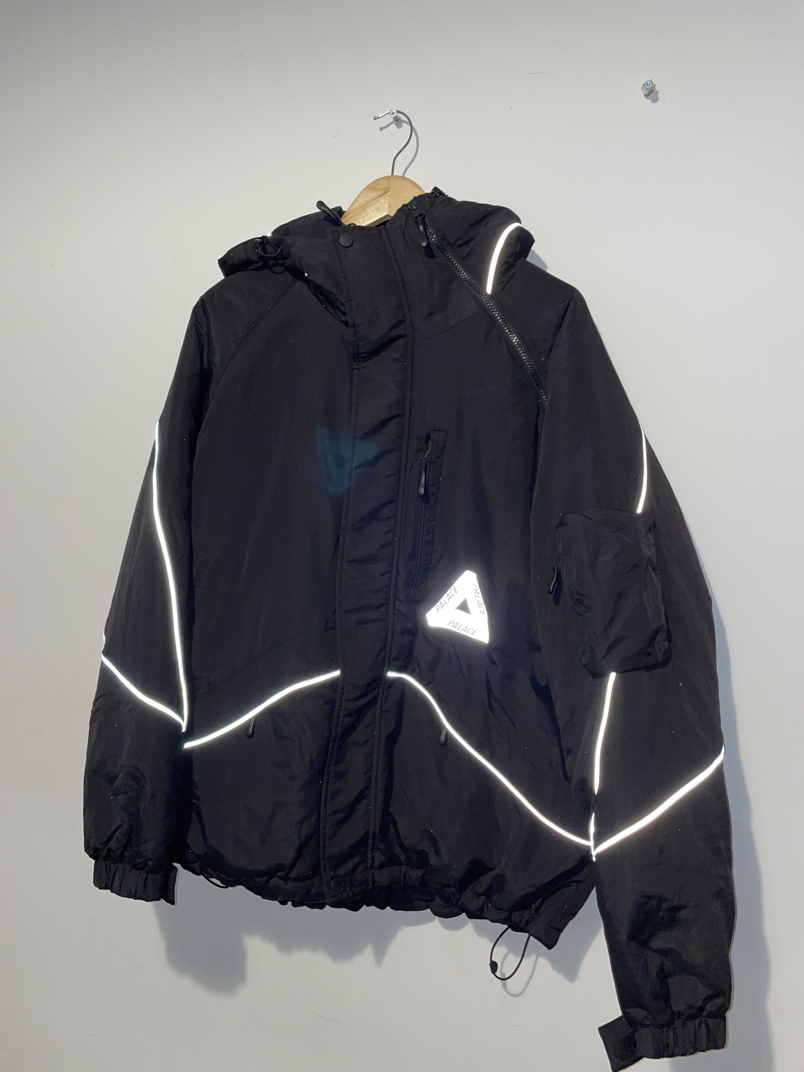 Palace Palace M Tech Hooded Jacket Black Size L Grailed