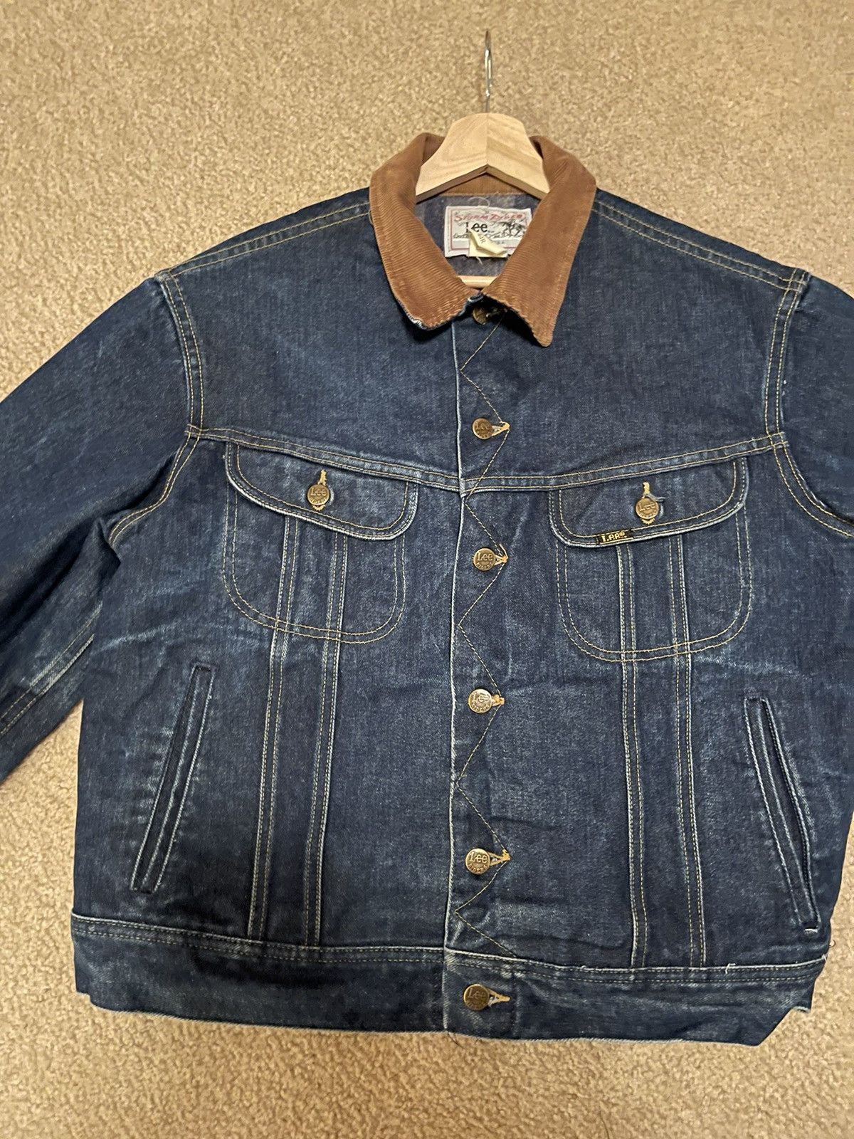 Lee Lee Storm Rider blanket lined denim jacket Grailed