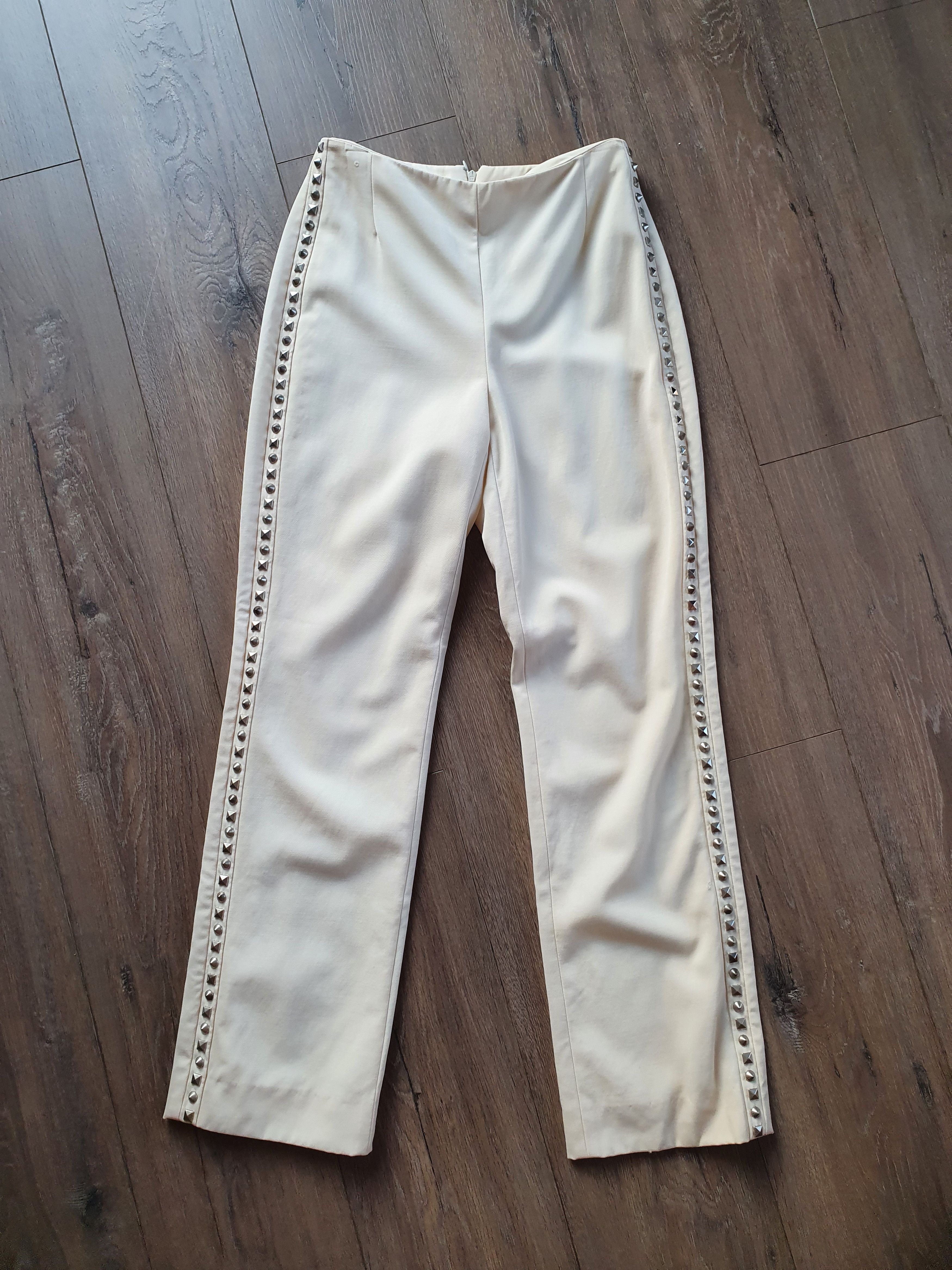 Versace Gianni Versace beige vintage pants in size XS Size 26" / US 2 / IT 38 - 1 Thumbnail