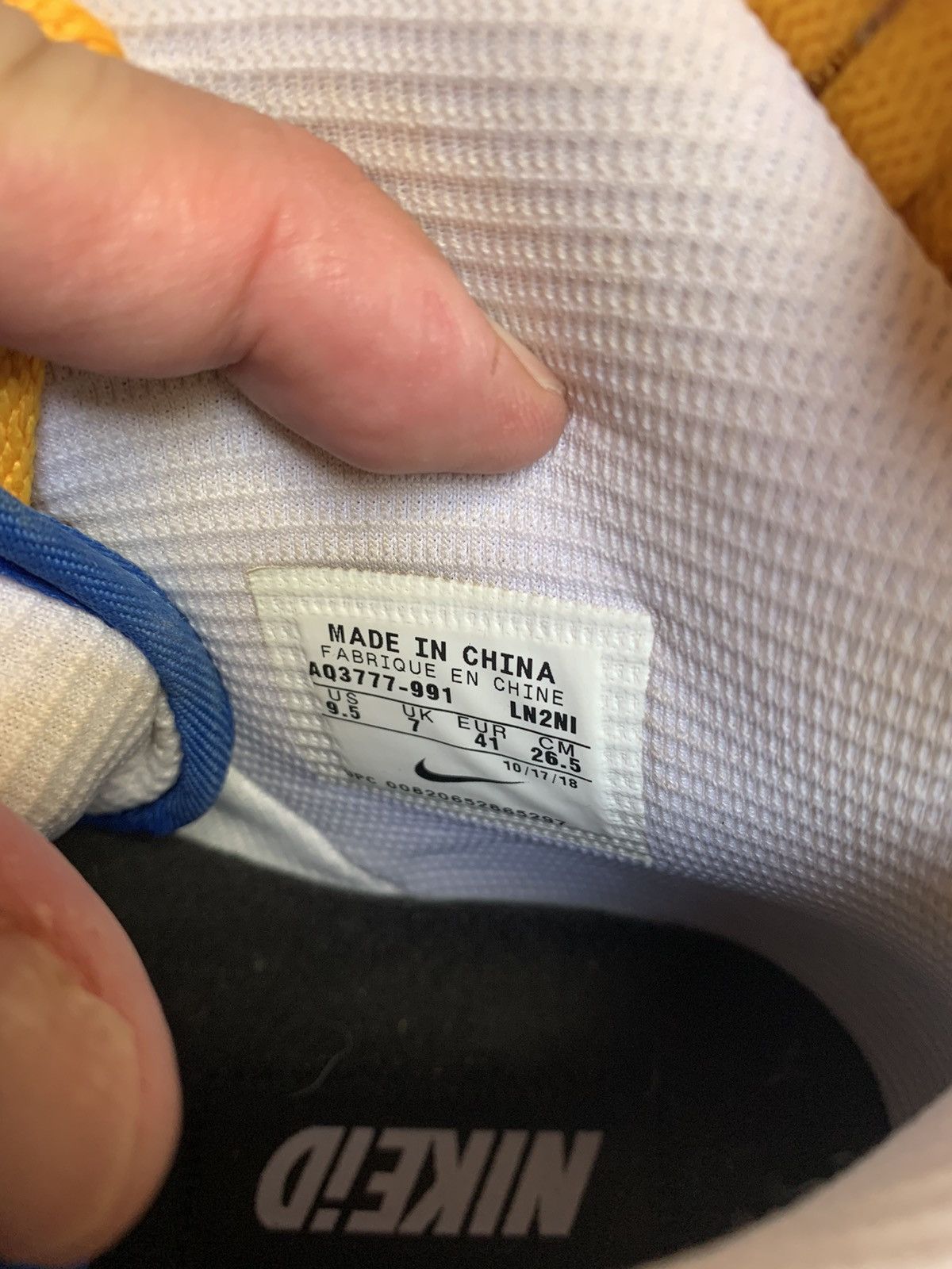 Nike × Vintage Nike Air Force 1 Vintage Size 9.5/ 41 Size US 9.5 / EU 42-43 - 9 Thumbnail