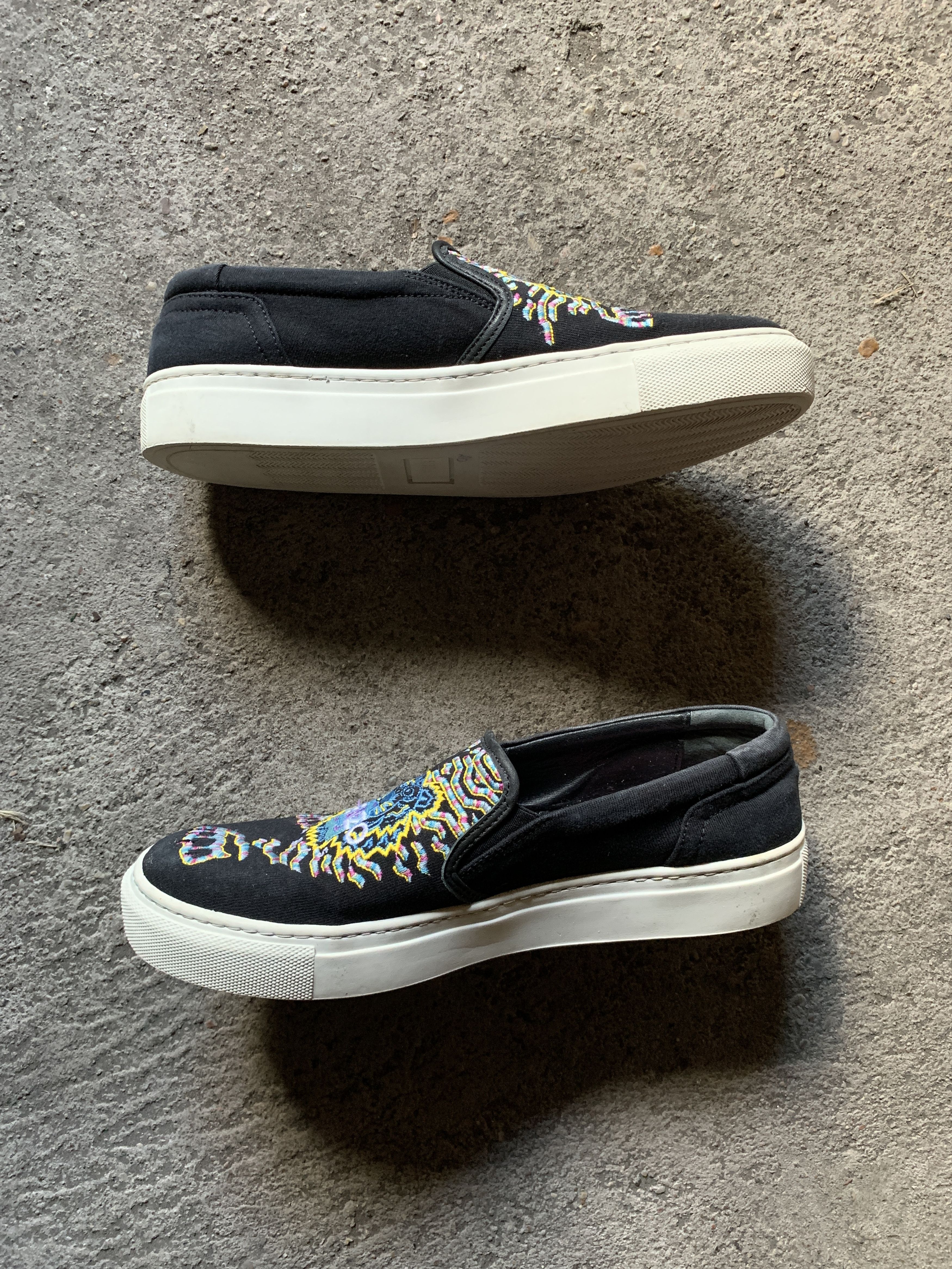 Kenzo Kenzo Slip On Embroidered Sneakers Size US 7 / EU 40 - 4 Thumbnail