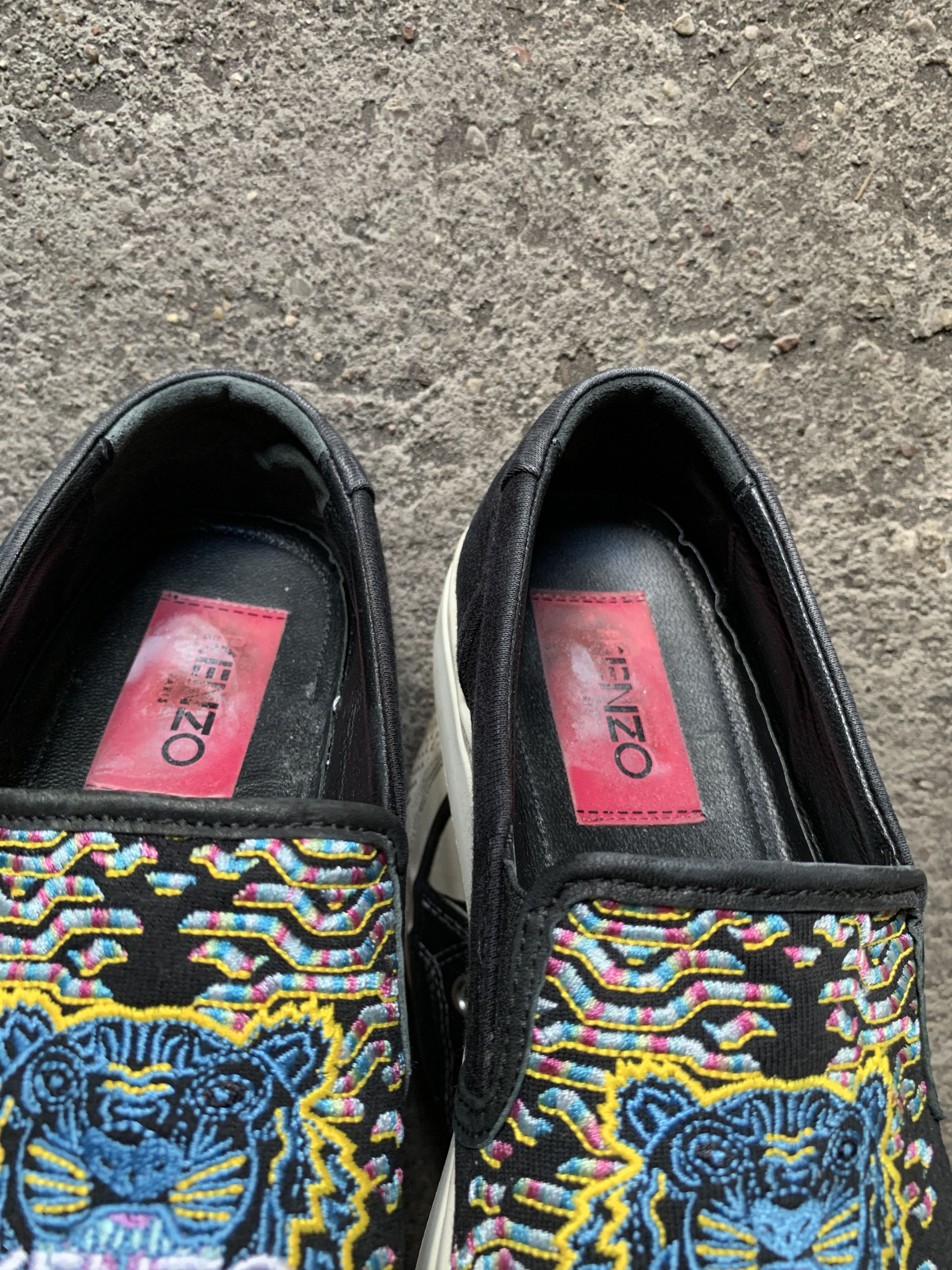 Kenzo Kenzo Slip On Embroidered Sneakers Size US 7 / EU 40 - 6 Thumbnail