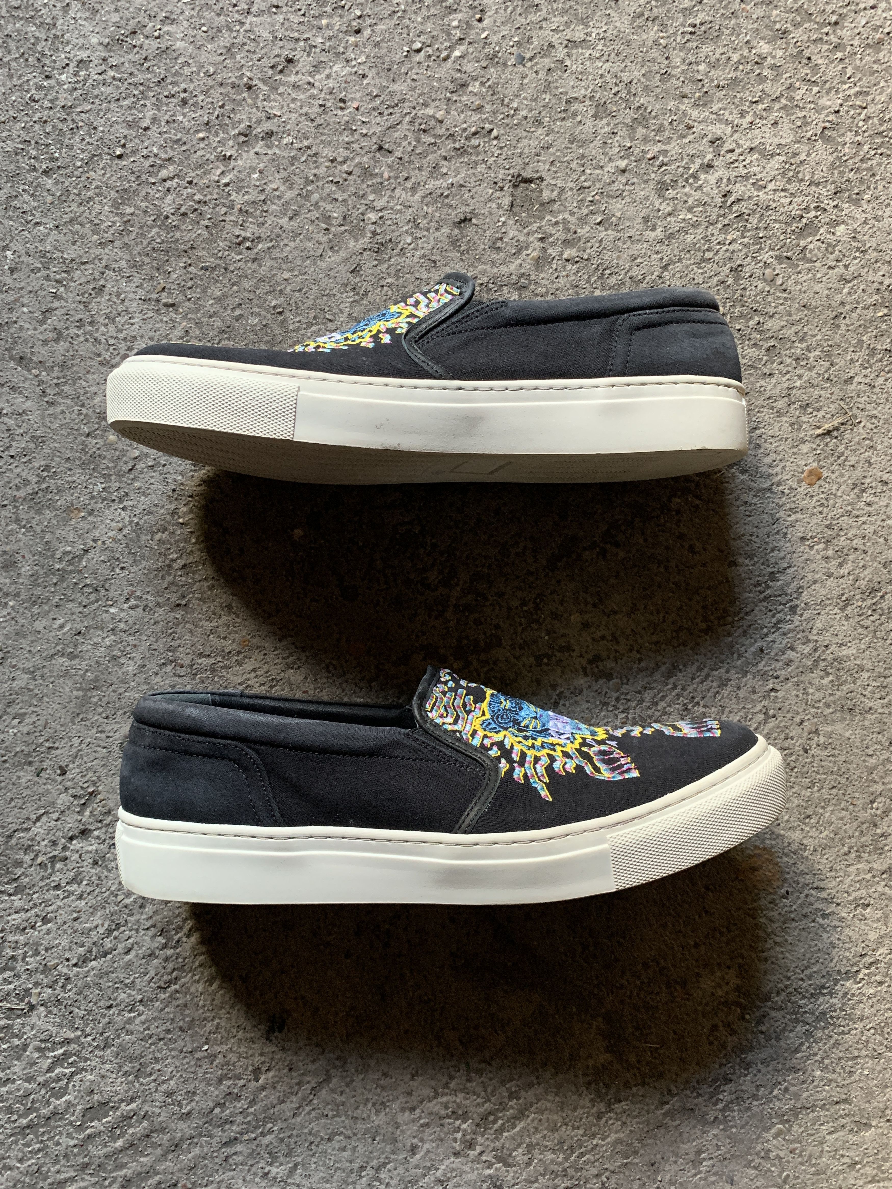 Kenzo Kenzo Slip On Embroidered Sneakers Size US 7 / EU 40 - 3 Thumbnail
