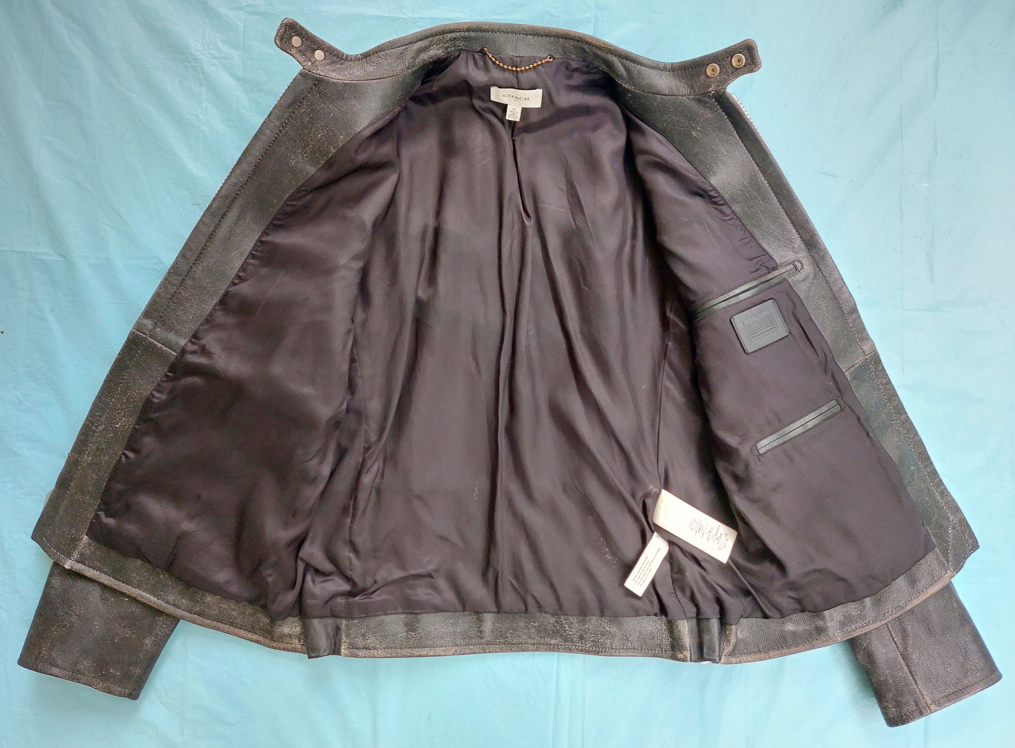 Coach COACH leather rub off rider jacket Size US M / EU 48-50 / 2 - 8 Thumbnail