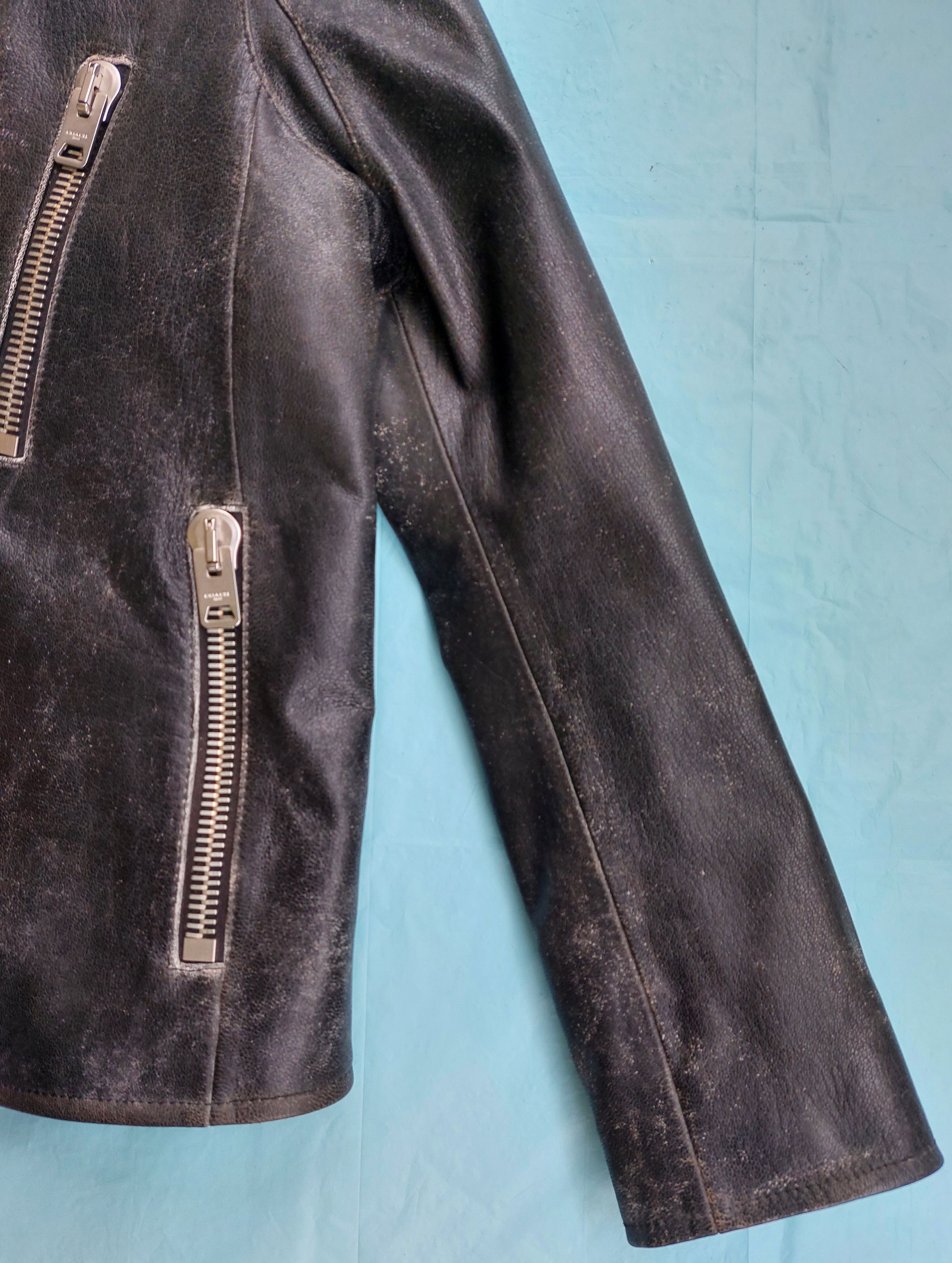 Coach COACH leather rub off rider jacket Size US M / EU 48-50 / 2 - 3 Thumbnail