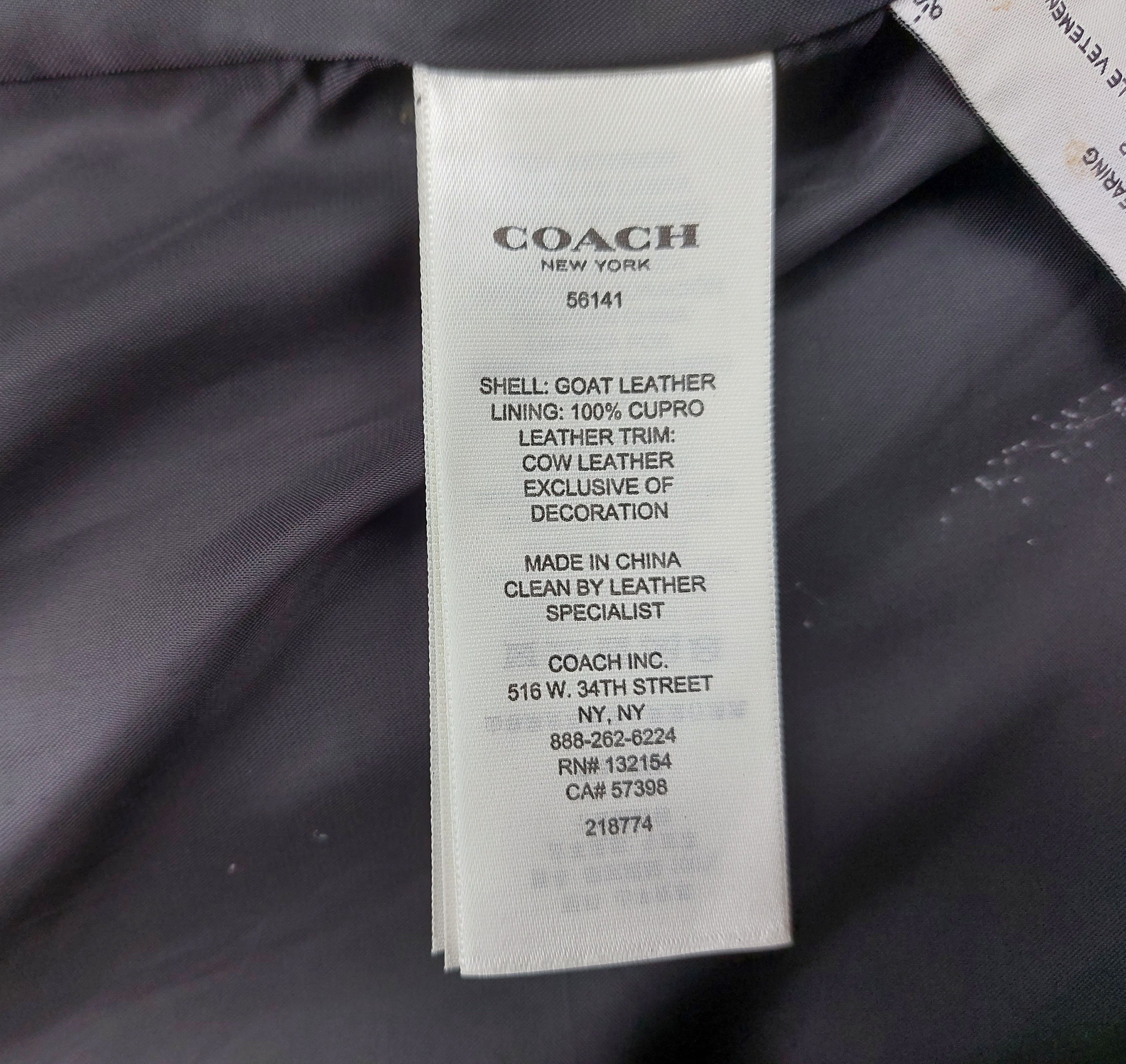 Coach COACH leather rub off rider jacket Size US M / EU 48-50 / 2 - 10 Thumbnail