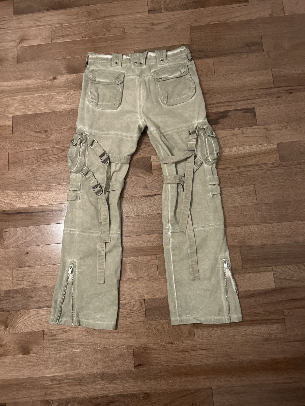 SHINE LUXURY Shine Luxury Flared Bondage Kombat Cargos Size US 34 / EU 50 - 3 Thumbnail