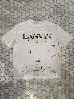 Gallery Dept Lanvin Paint Splatter Embroidered Women's T-Shirt – Savonches