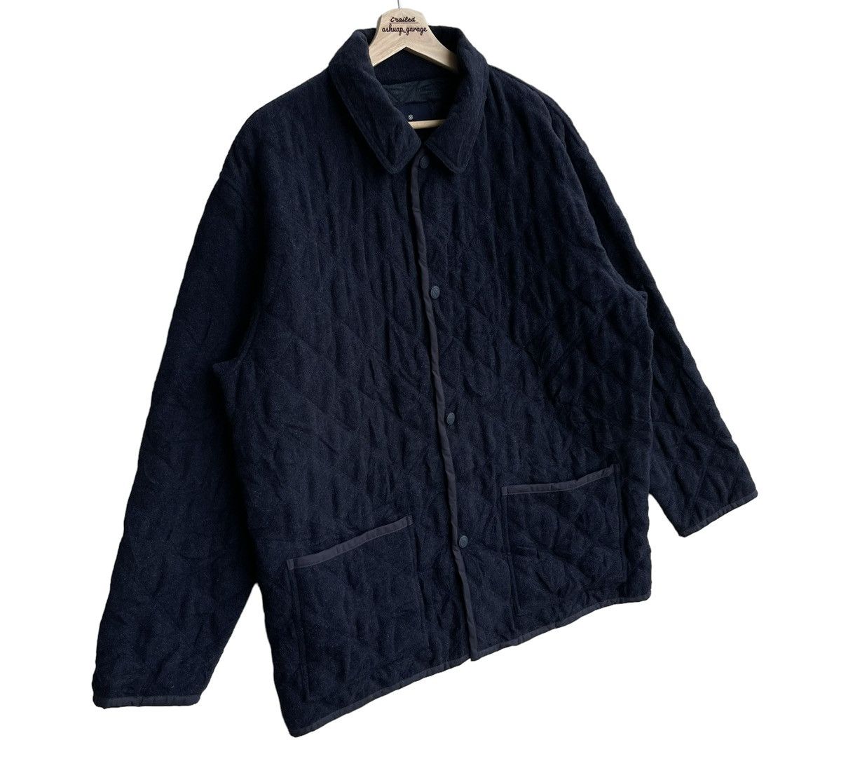 Designer × Ermenegildo Zegna Oversized Ermenegildo Zegna Wool Fleece Jacket Size US XL / EU 56 / 4 - 6 Thumbnail