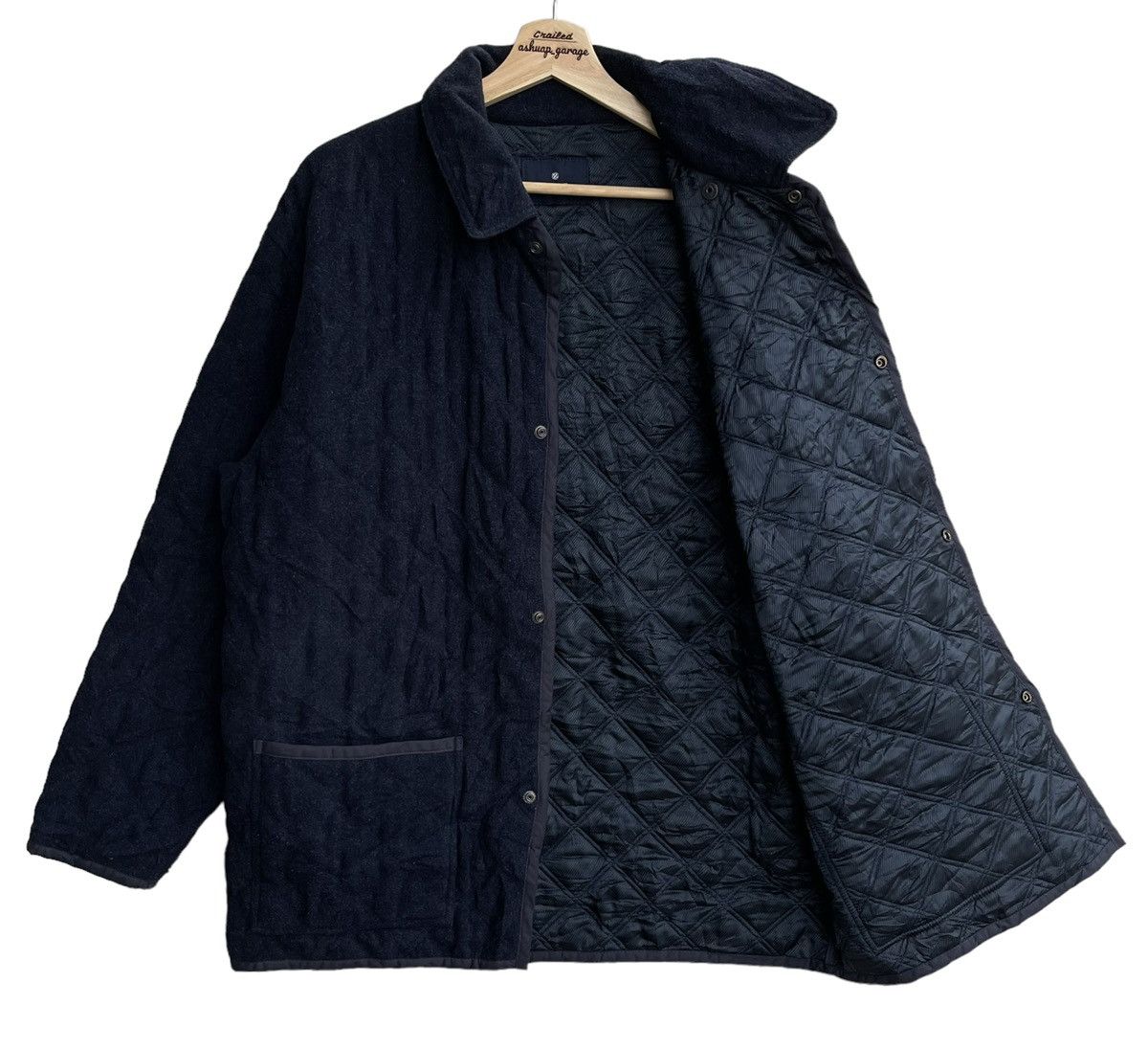 Designer × Ermenegildo Zegna Oversized Ermenegildo Zegna Wool Fleece Jacket Size US XL / EU 56 / 4 - 8 Thumbnail