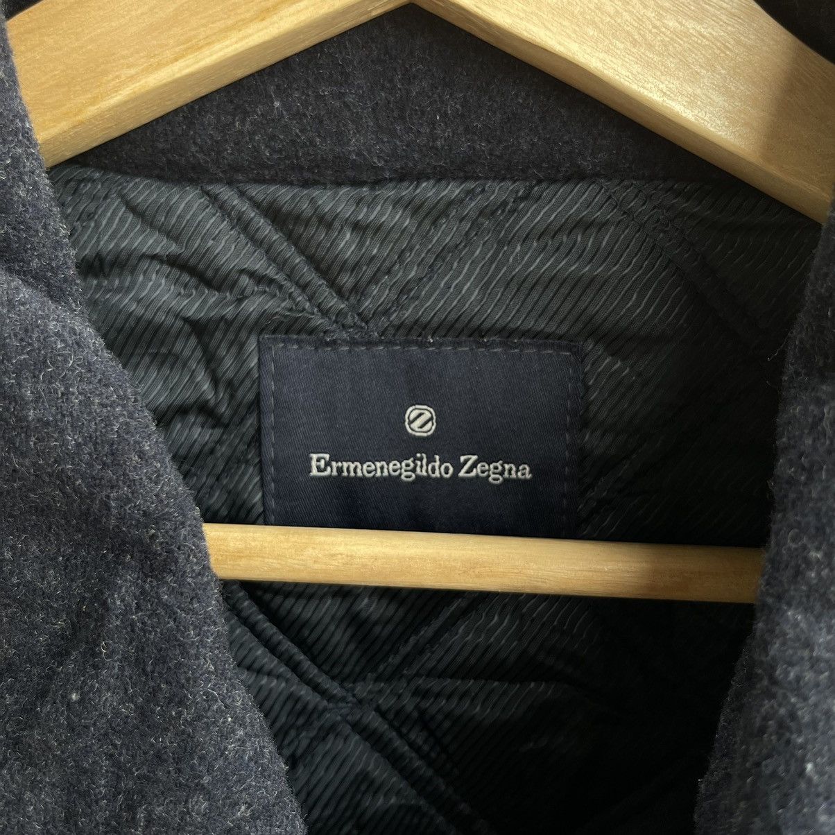 Designer × Ermenegildo Zegna Oversized Ermenegildo Zegna Wool Fleece Jacket Size US XL / EU 56 / 4 - 9 Thumbnail