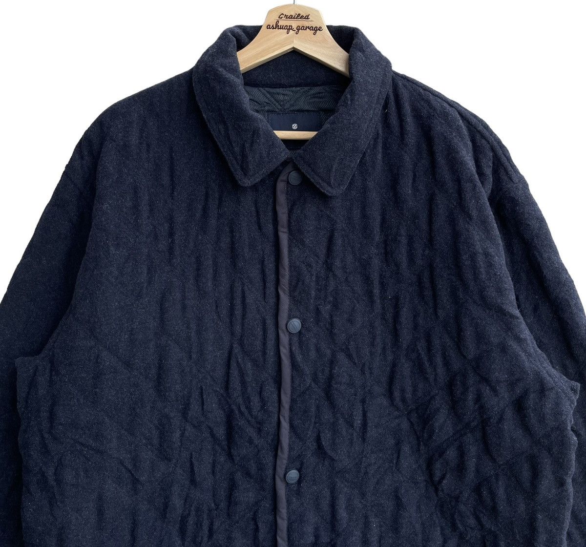 Designer × Ermenegildo Zegna Oversized Ermenegildo Zegna Wool Fleece Jacket Size US XL / EU 56 / 4 - 2 Thumbnail