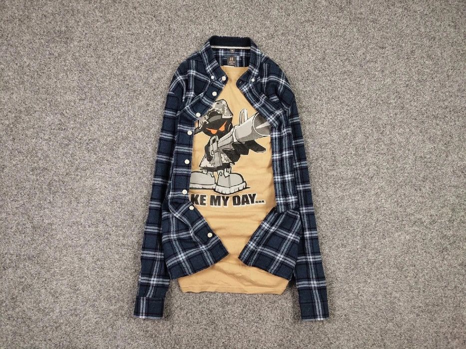 Flannel Vintage Flannel Shirt Travis Scott Style Size US XL / EU 56 / 4 - 1 Thumbnail