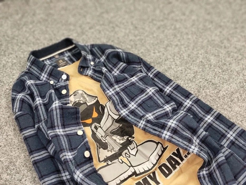 Flannel Vintage Flannel Shirt Travis Scott Style Size US XL / EU 56 / 4 - 11 Thumbnail