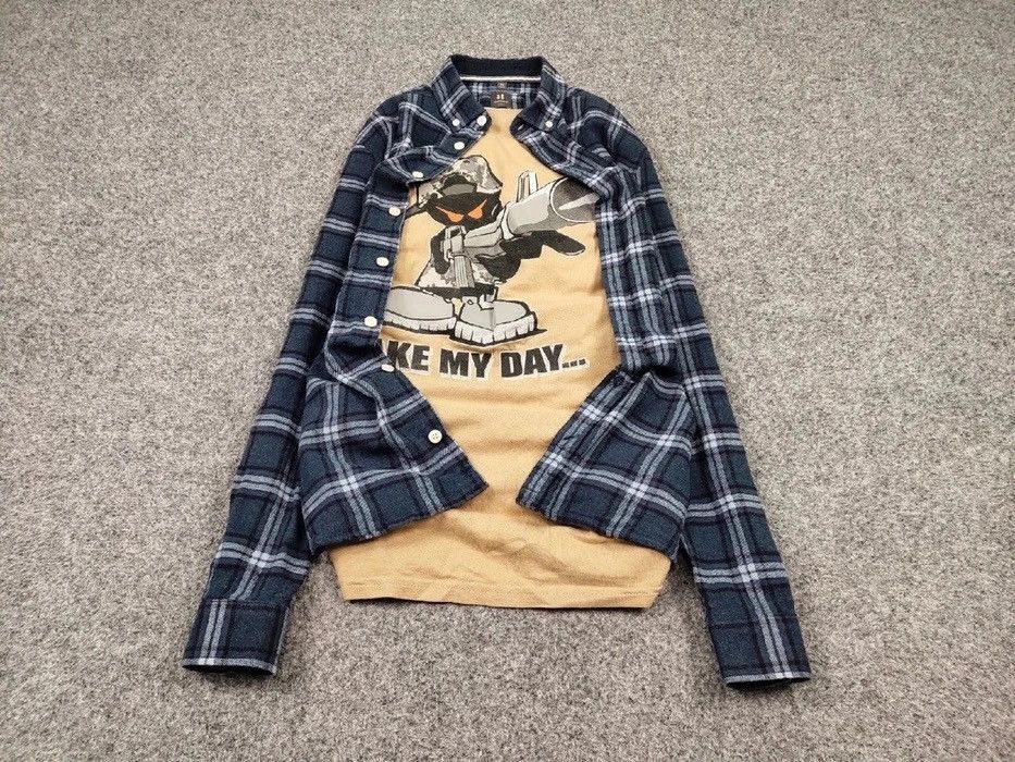 Flannel Vintage Flannel Shirt Travis Scott Style Size US XL / EU 56 / 4 - 2 Thumbnail