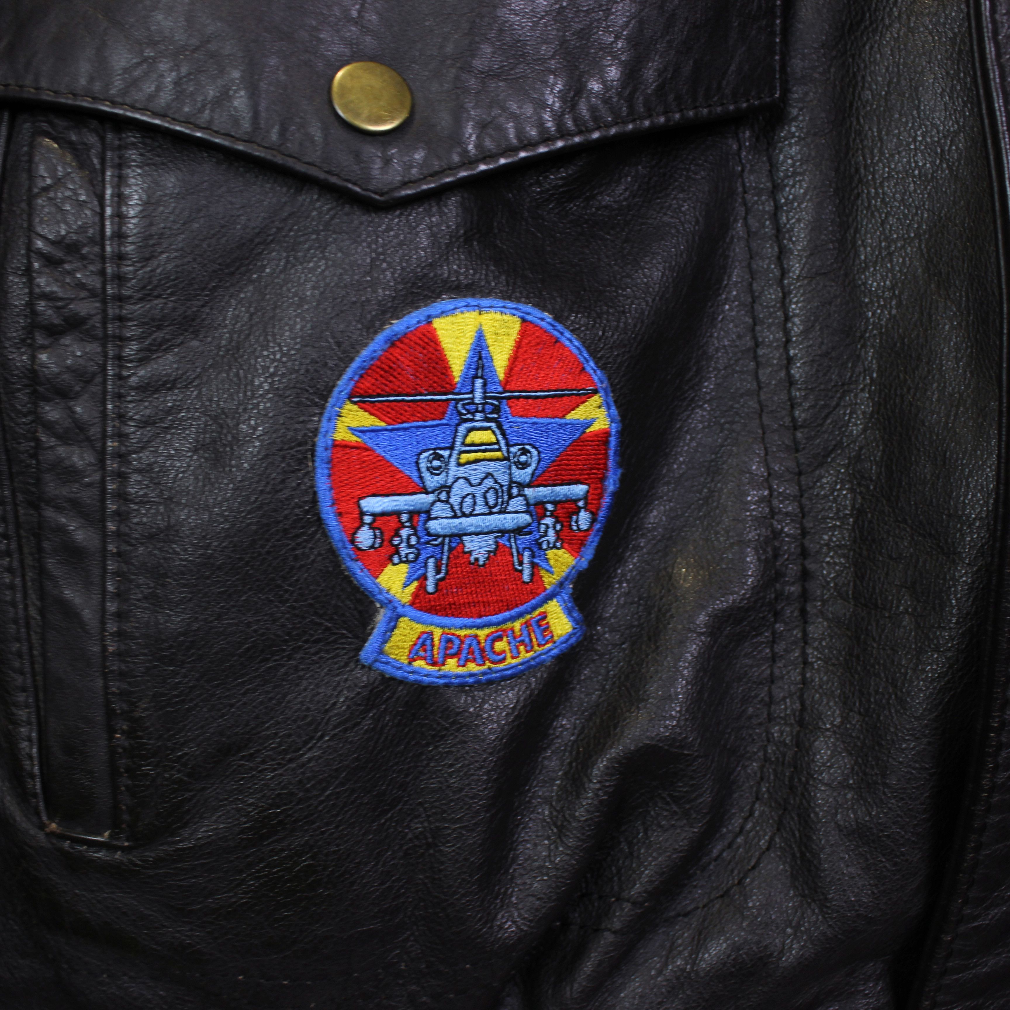 Genuine Leather Aviator Rive Droite heavy leather usa army jacket vintage Size US L / EU 52-54 / 3 - 11 Thumbnail