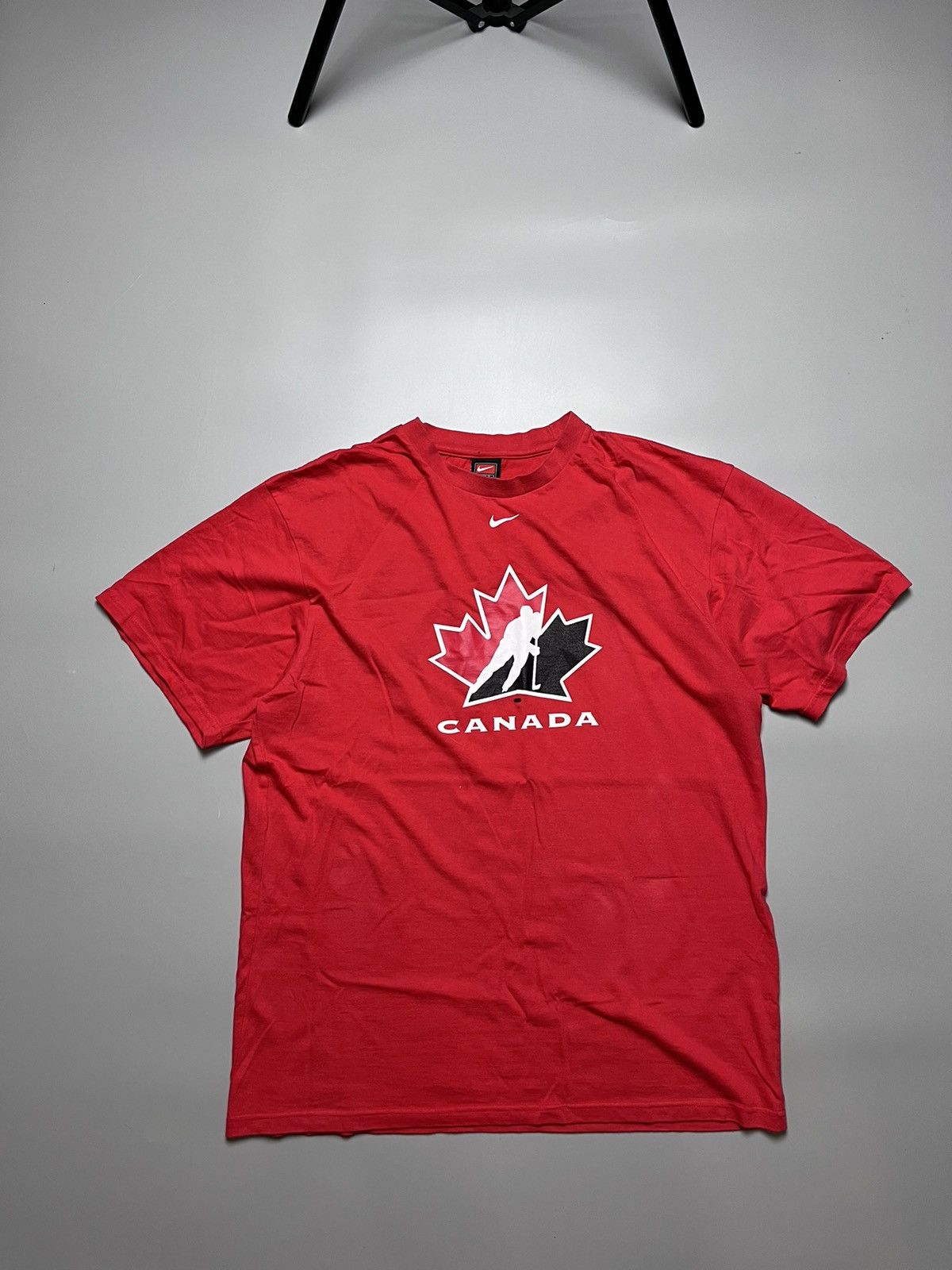Nike Nike Center Swoosh Team Canada Red T-shirt L Size US L / EU 52-54 / 3 - 1 Thumbnail