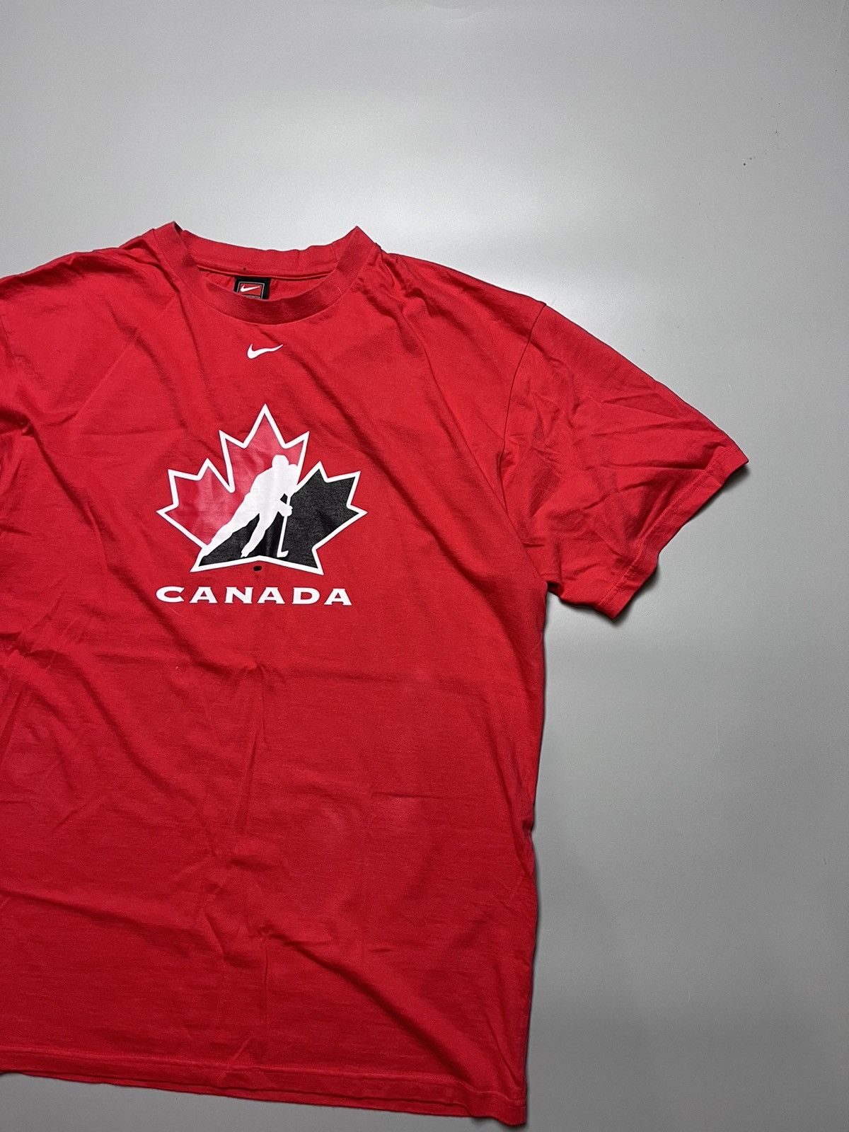 Nike Nike Center Swoosh Team Canada Red T-shirt L Size US L / EU 52-54 / 3 - 3 Thumbnail