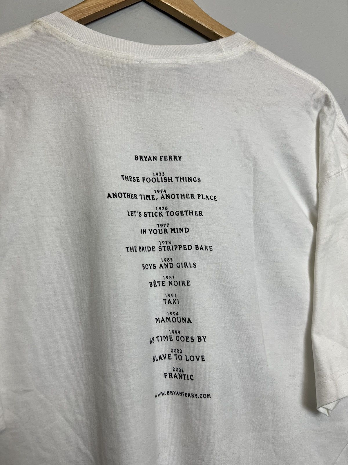 Band Tees Rare Vintage Bryan Ferry t shirt 00s Music Band Tshirt Size US L / EU 52-54 / 3 - 7 Thumbnail
