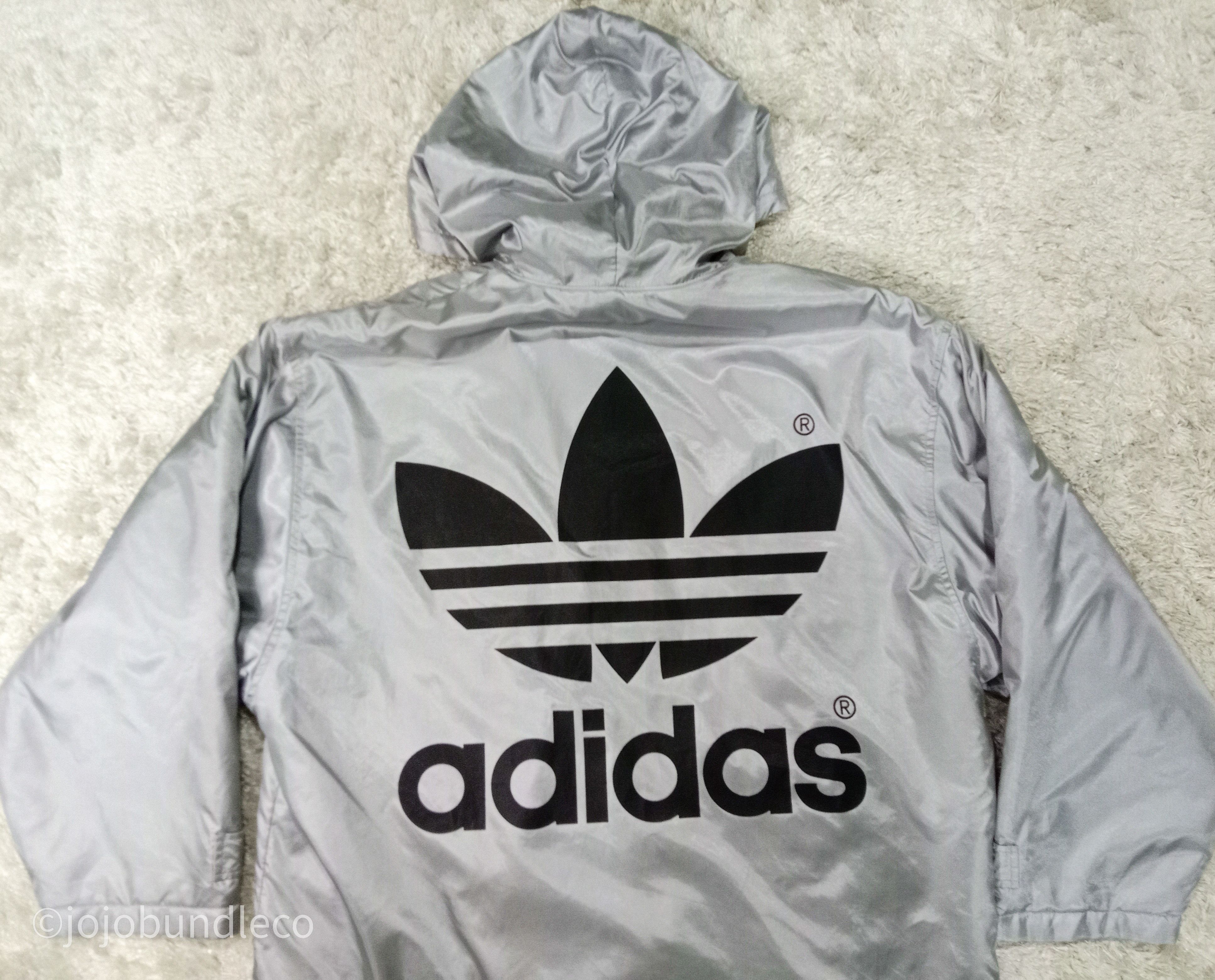 Adidas Reflective Vtg Oversize Big Logo Adidas hoodie Jacket Size US M / EU 48-50 / 2 - 2 Thumbnail