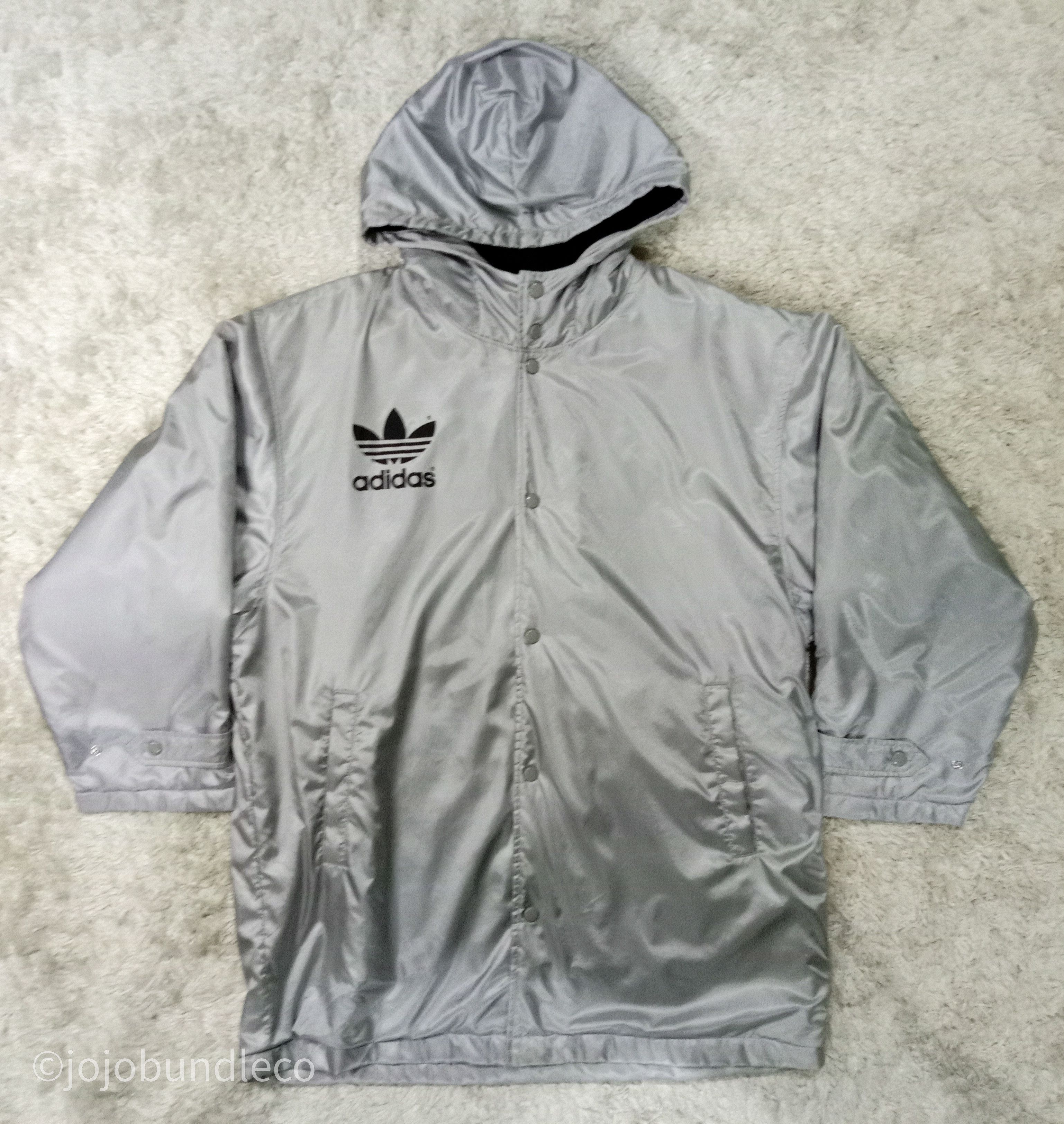 Adidas Reflective Vtg Oversize Big Logo Adidas hoodie Jacket Size US M / EU 48-50 / 2 - 5 Thumbnail